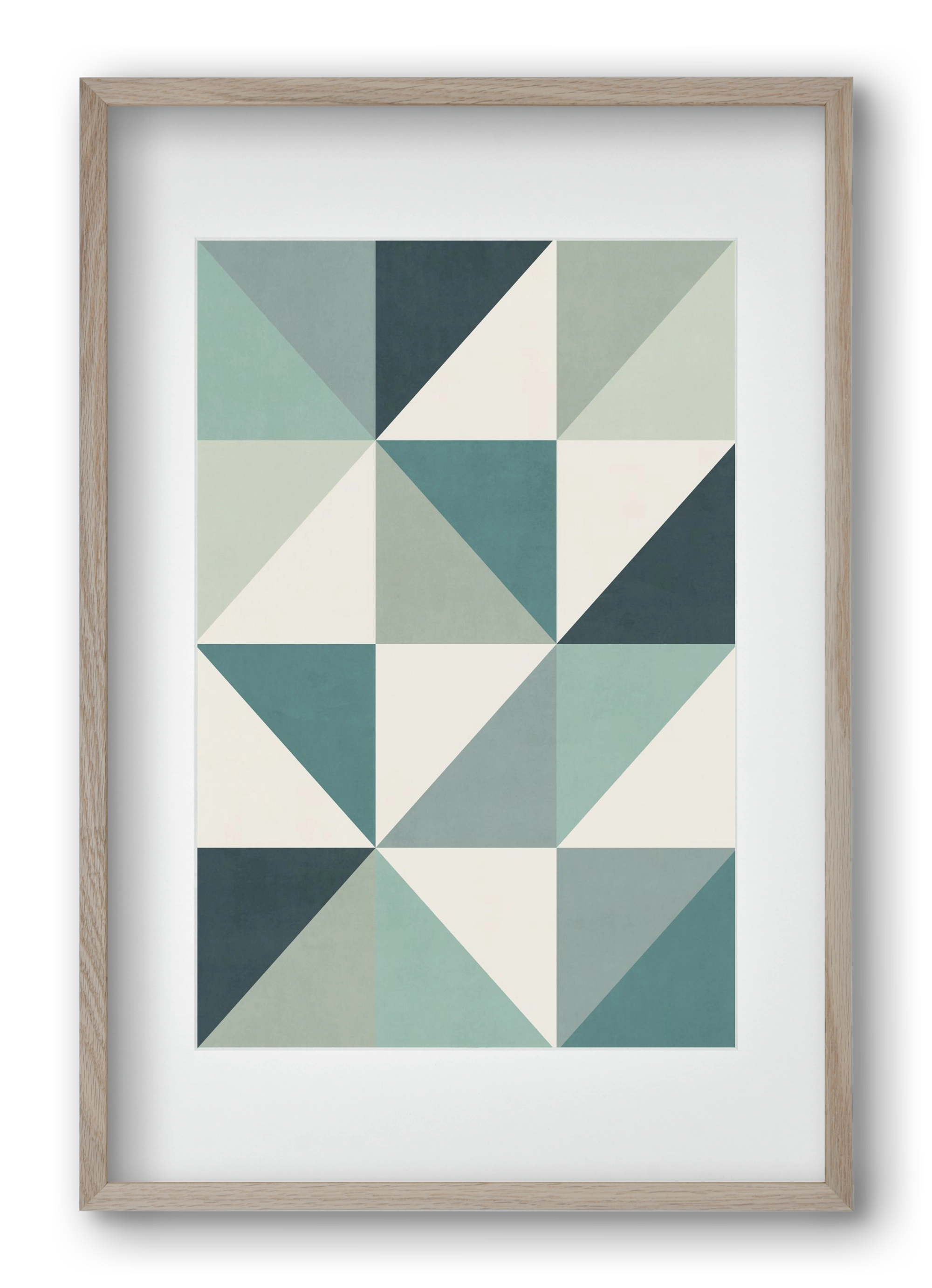 Triangle Composition 04, 40x60 cm (30x45 cm), Tölgy keret, paszpartuval