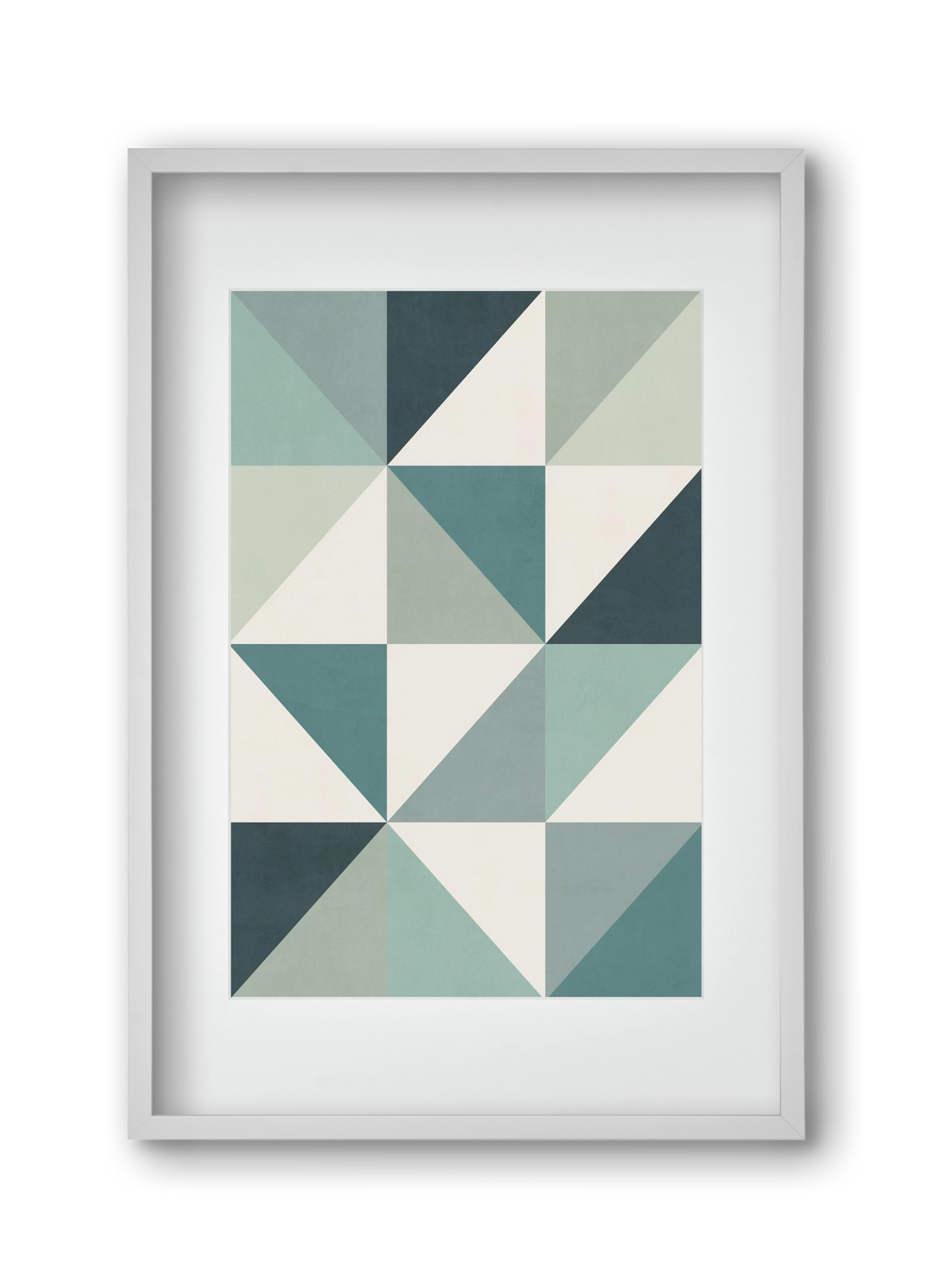 Triangle Composition 04, 30x45 cm (20x30 cm), Fehér keret, paszpartuval