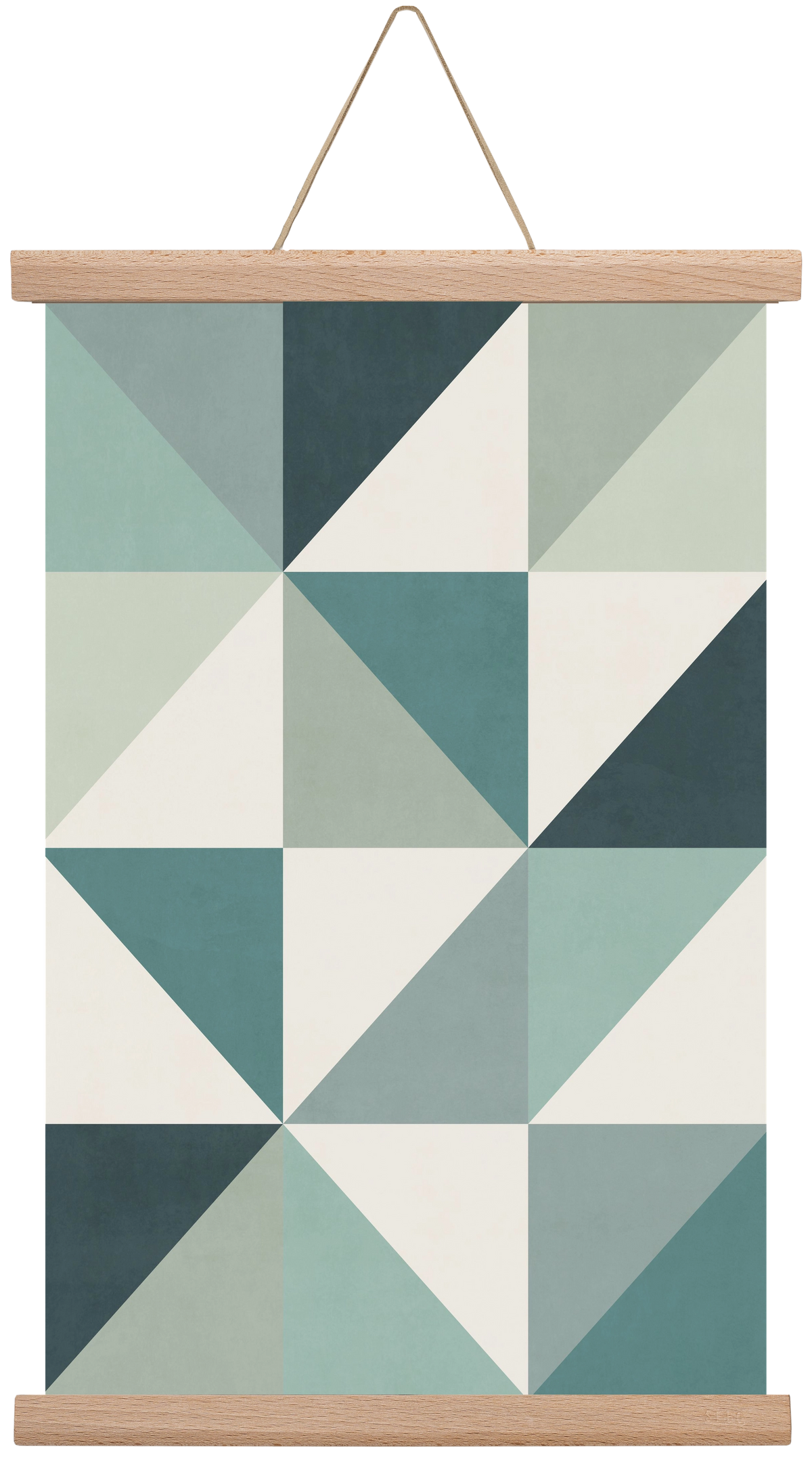 Triangle Composition 04, 30x45 cm (30x45 cm), Tölgy akasztó