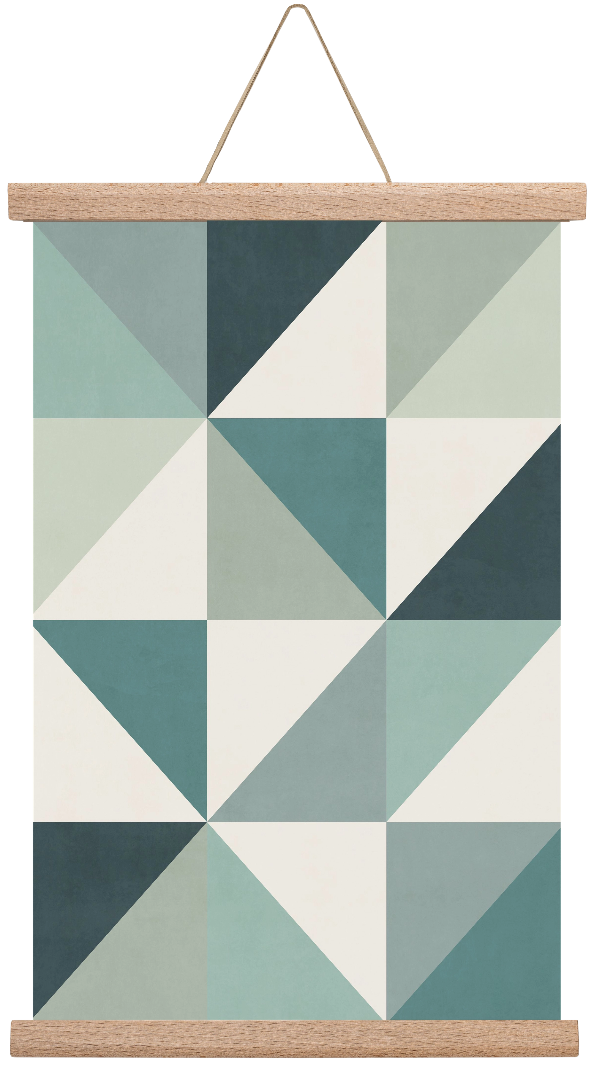 Triangle Composition 04, 30x45 cm (30x45 cm), Tölgy akasztó