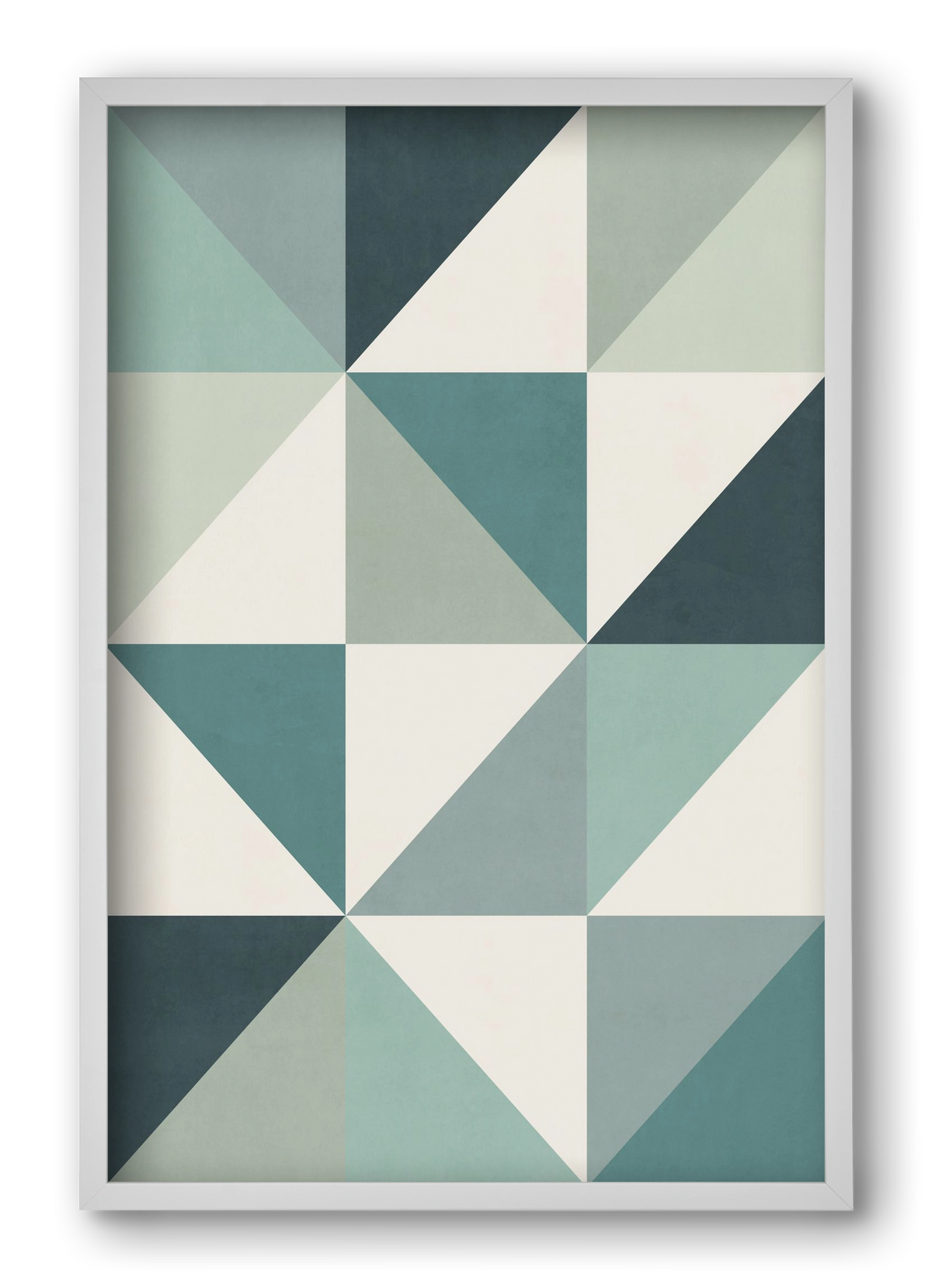 Triangle Composition 04, 40x60 cm (40x60 cm), Fehér keret