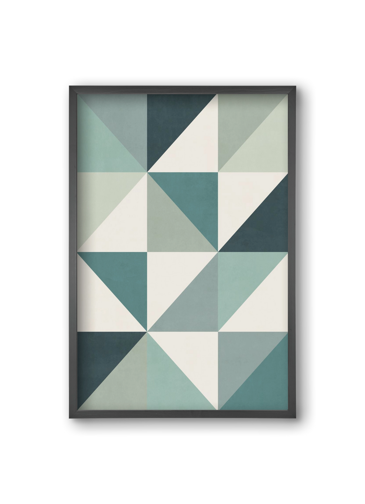 Triangle Composition 04, 20x30 cm (20x30 cm), Fekete keret