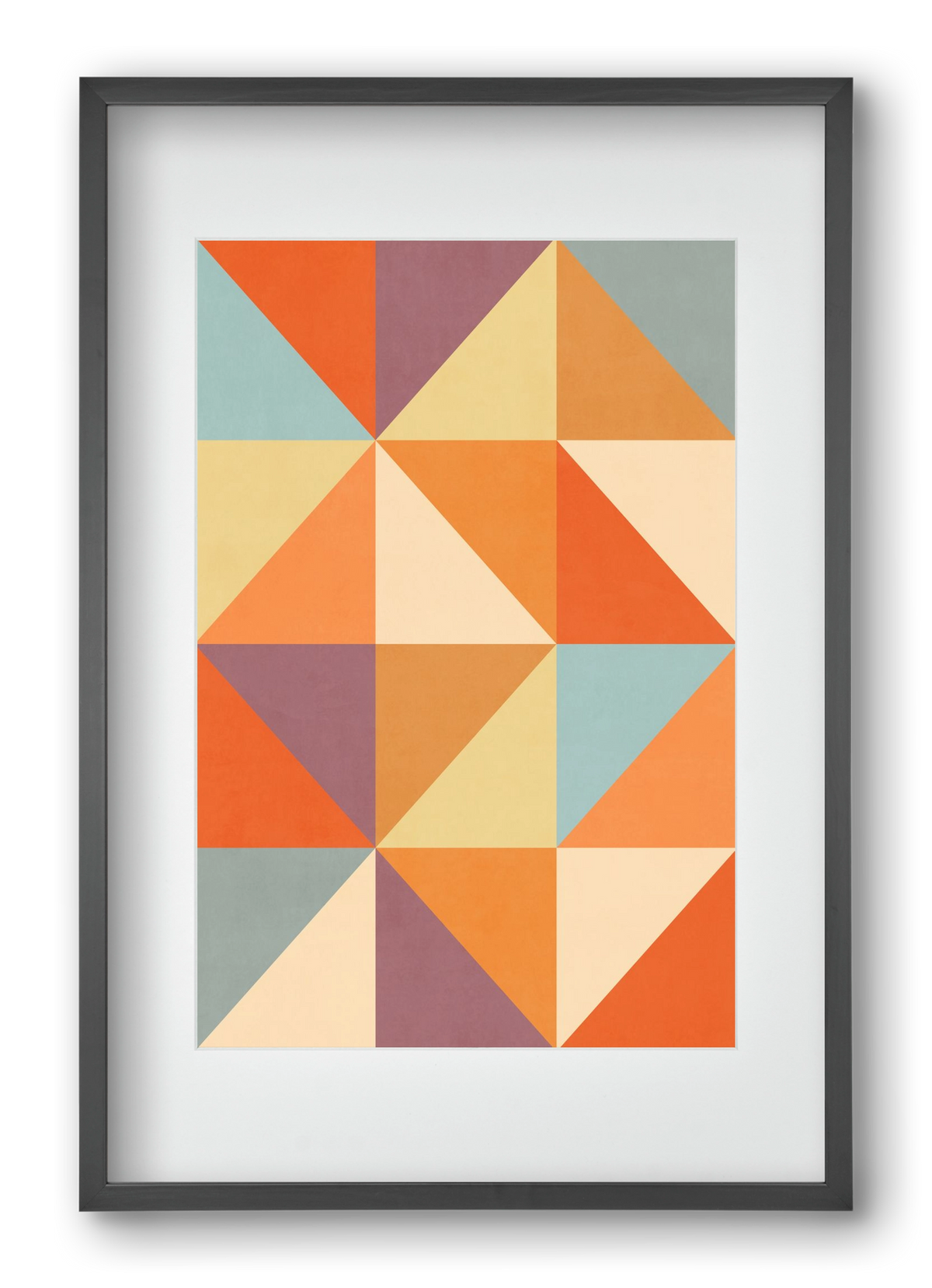 Triangle Composition 05, 40x60 cm (30x45 cm), Fekete keret, paszpartuval