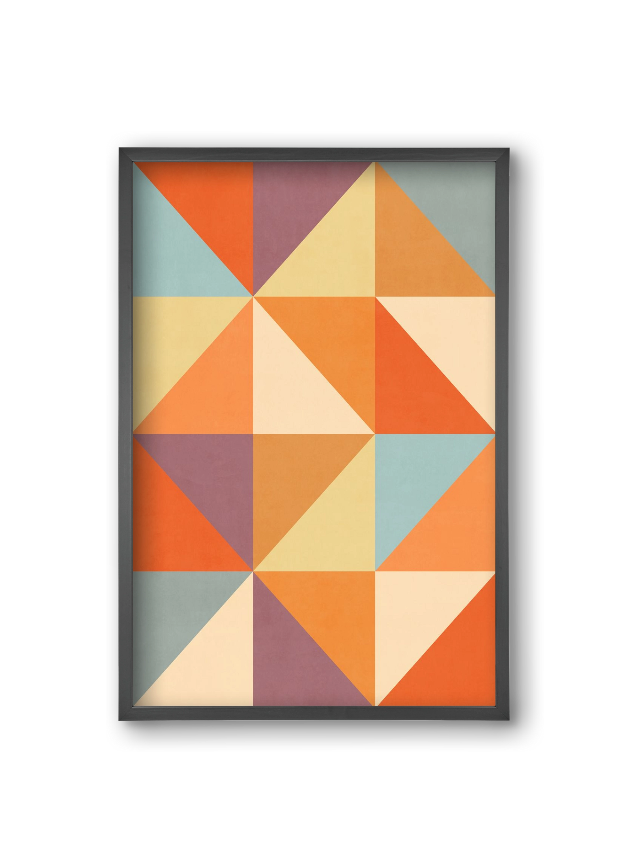 Triangle Composition 05, 20x30 cm (20x30 cm), Fekete keret