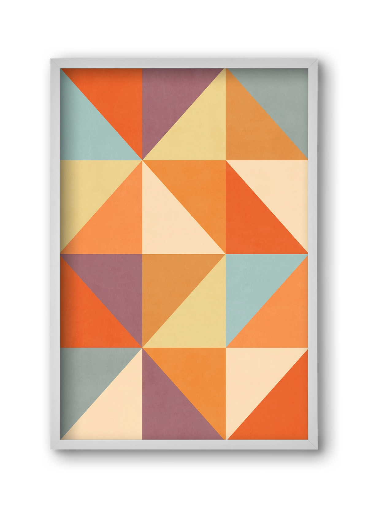 Triangle Composition 05, 30x45 cm (30x45 cm), Fehér keret