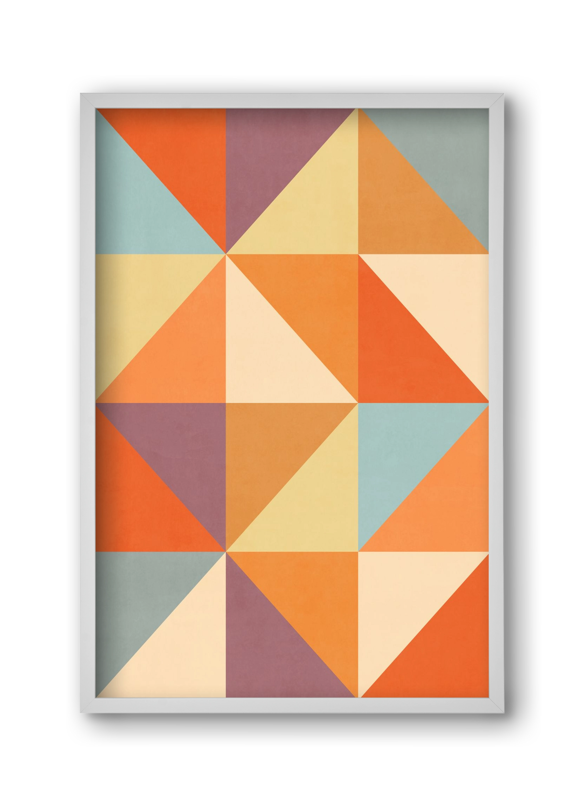 Triangle Composition 05, 30x45 cm (30x45 cm), Fehér keret