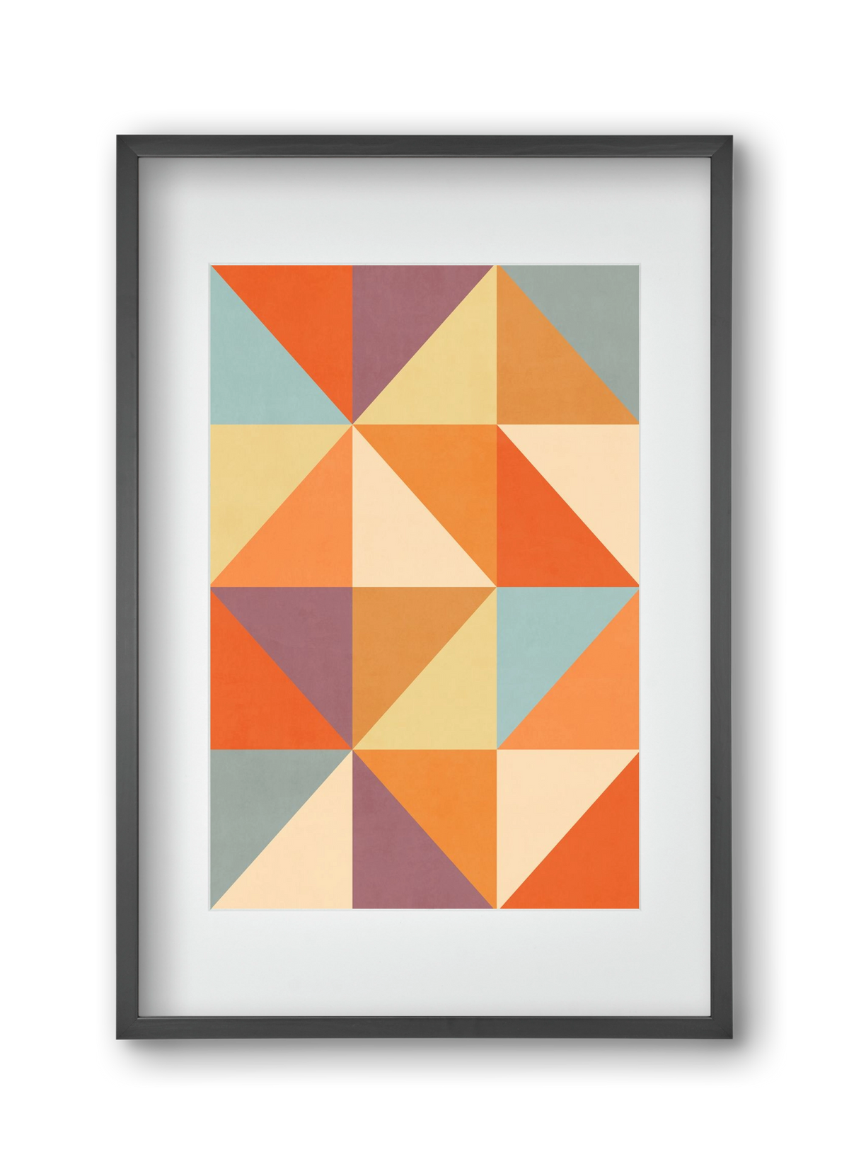 Triangle Composition 05, 30x45 cm (20x30 cm), Fekete keret, paszpartuval