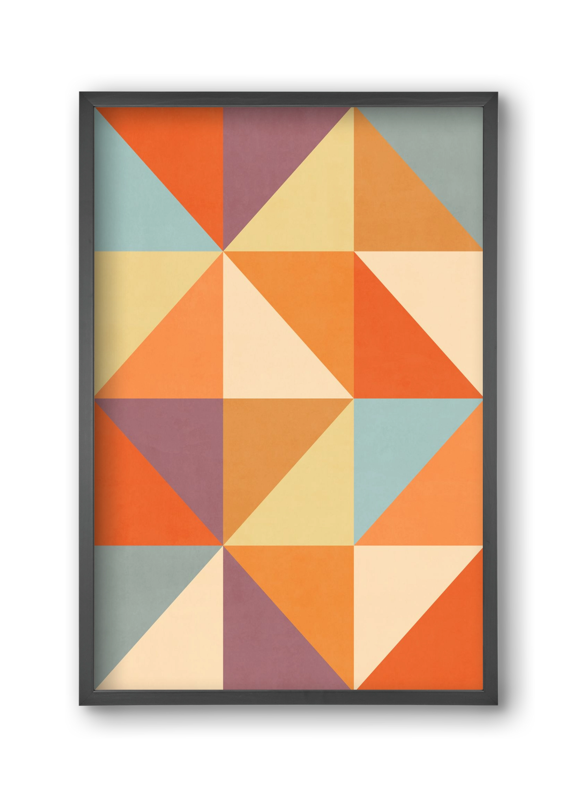 Triangle Composition 05, 30x45 cm (30x45 cm), Fekete keret