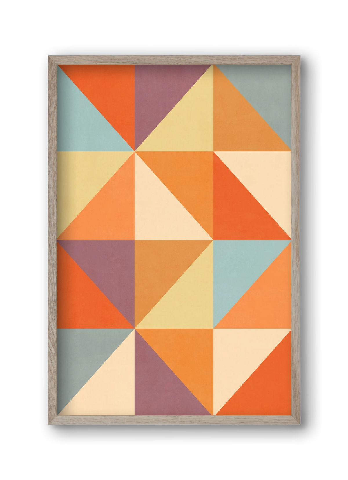 Triangle Composition 05, 30x45 cm (30x45 cm), Tölgy keret