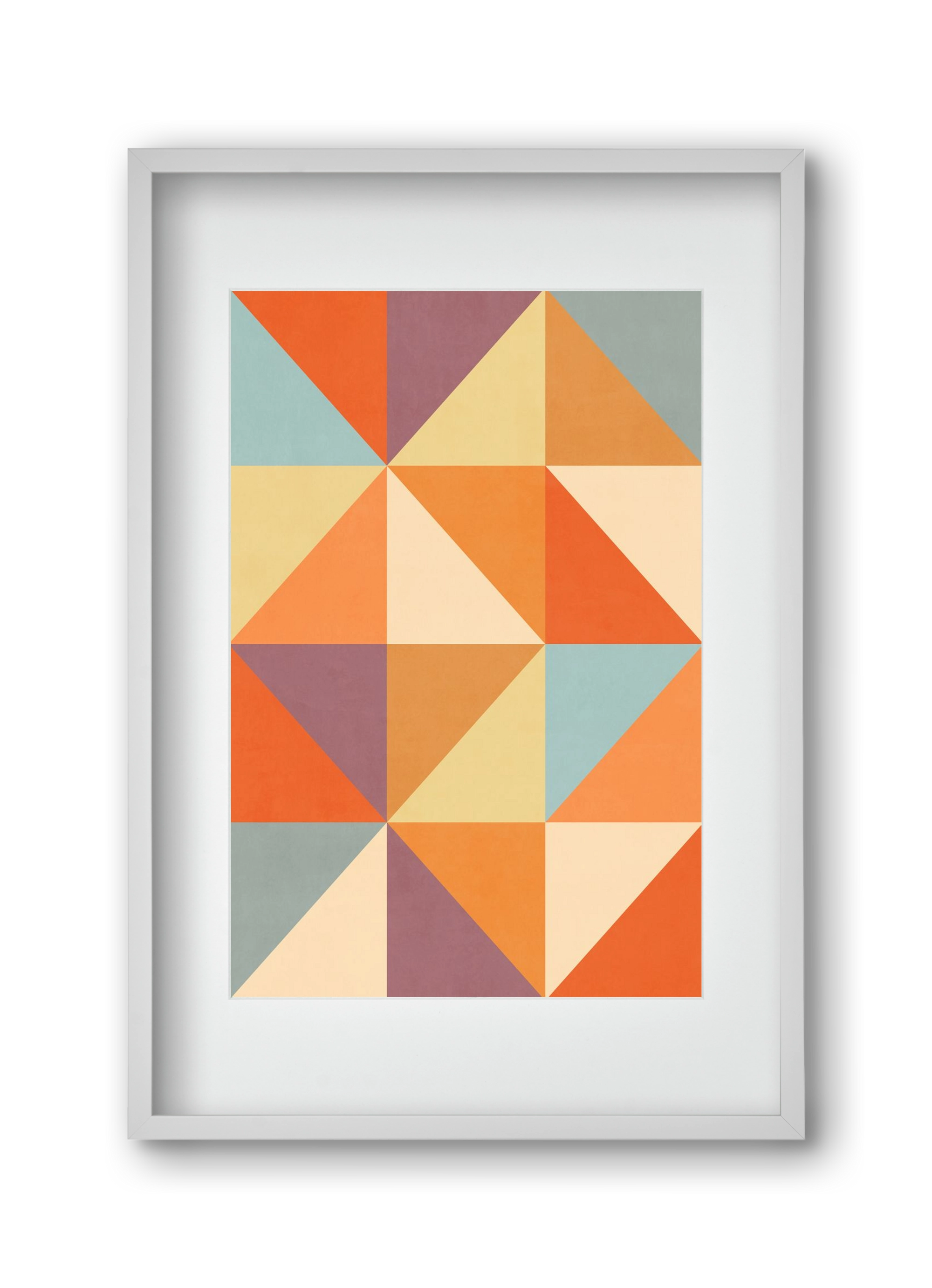 Triangle Composition 05, 30x45 cm (20x30 cm), Fehér keret, paszpartuval