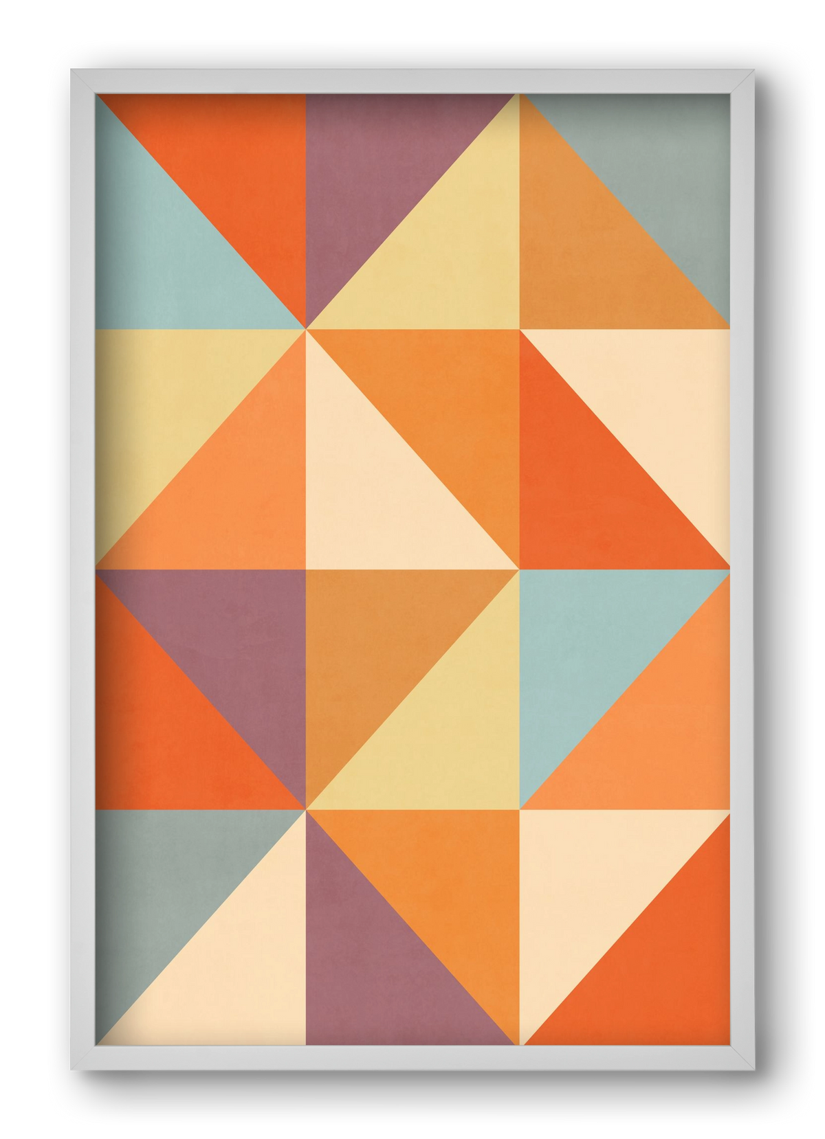 Triangle Composition 05, 40x60 cm (40x60 cm), Fehér keret