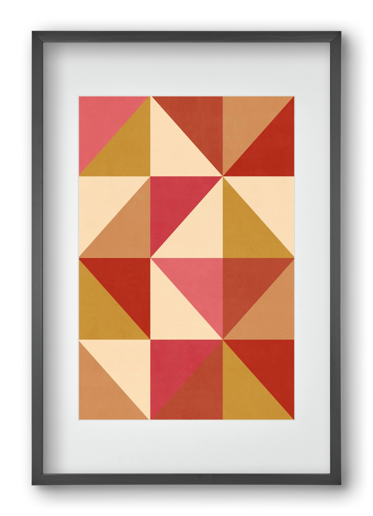 Triangle Composition 06, 40x60 cm (30x45 cm), Fekete keret, paszpartuval