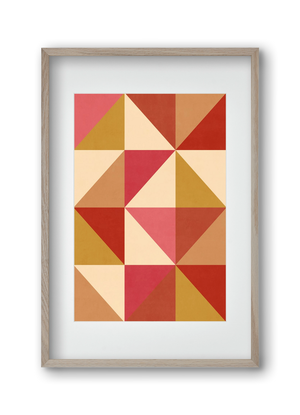 Triangle Composition 06, 30x45 cm (20x30 cm), Tölgy keret, paszpartuval