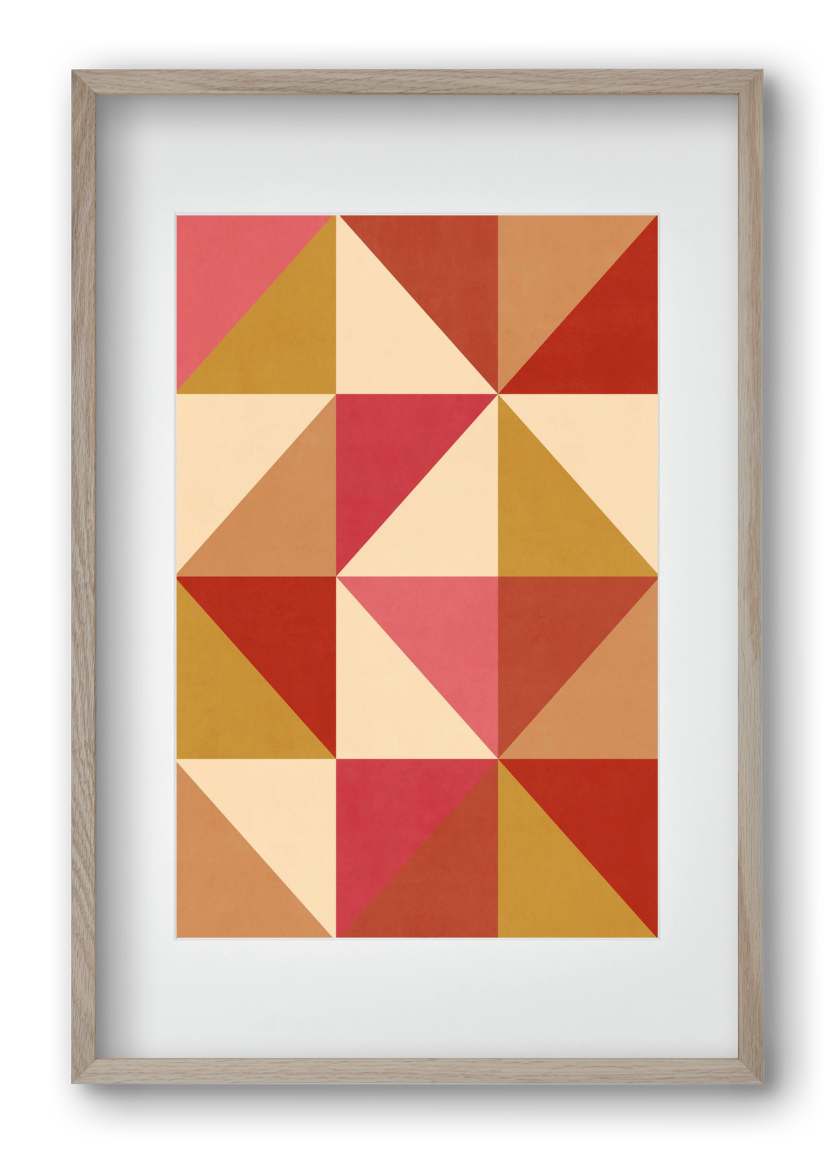 Triangle Composition 06, 40x60 cm (30x45 cm), Tölgy keret, paszpartuval