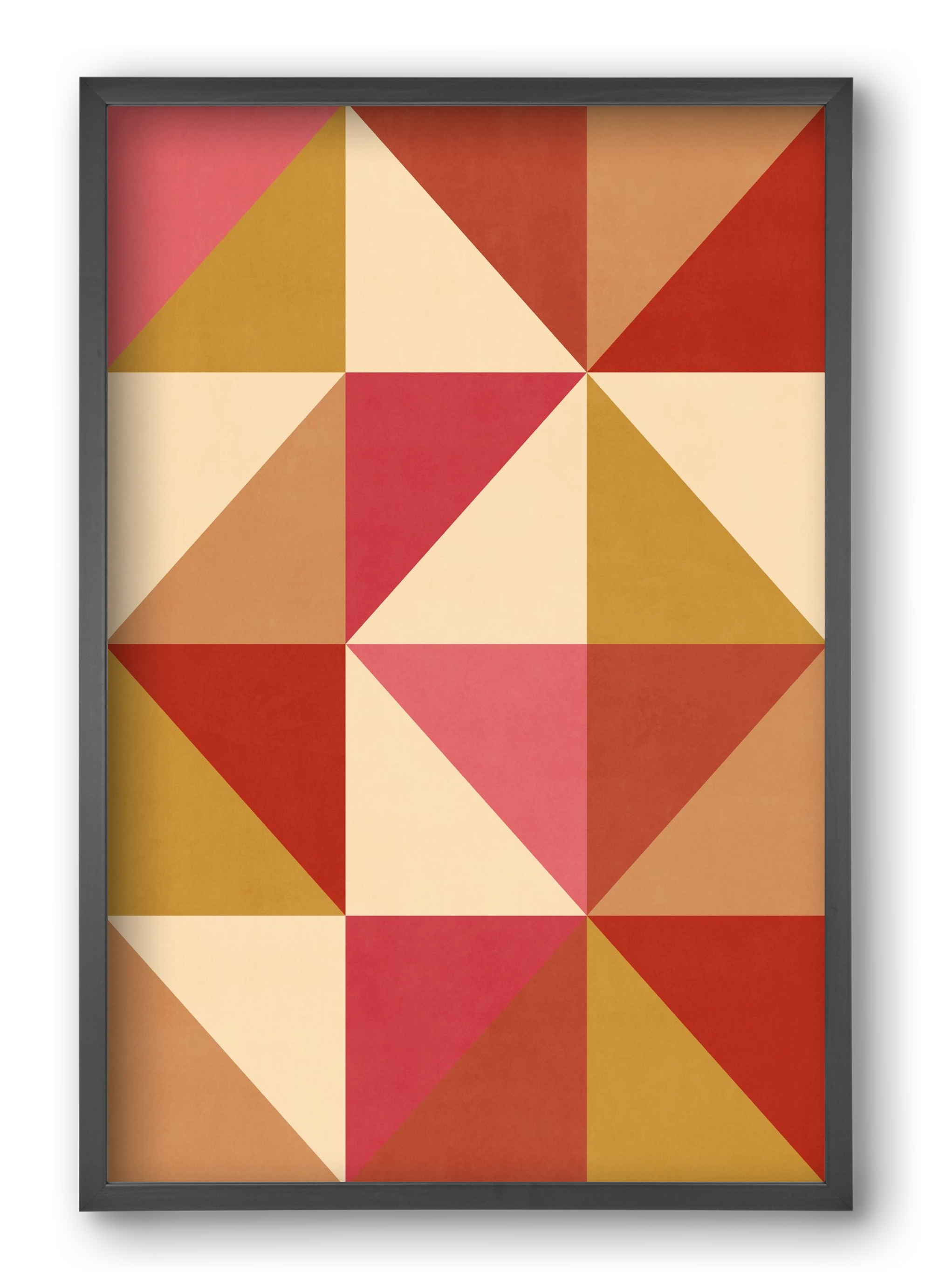 Triangle Composition 06, 40x60 cm (40x60 cm), Fekete keret