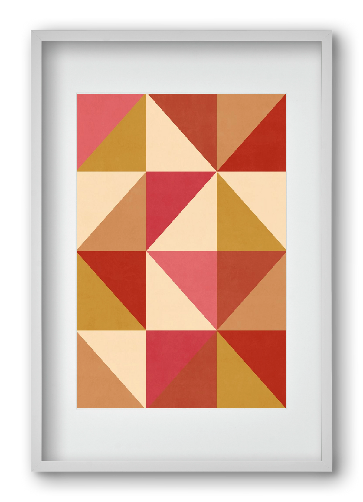 Triangle Composition 06, 40x60 cm (30x45 cm), Fehér keret, paszpartuval