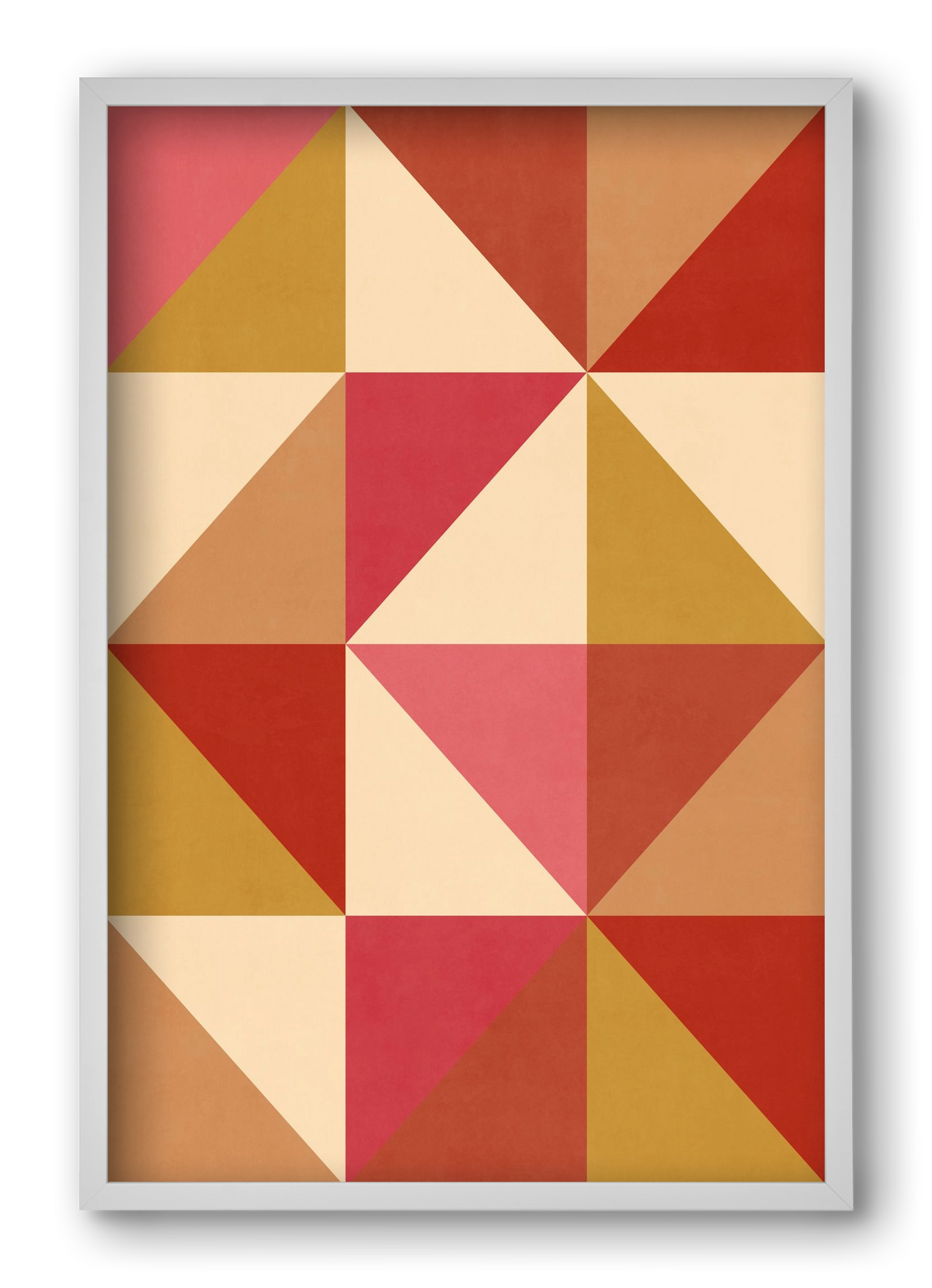 Triangle Composition 06, 40x60 cm (40x60 cm), Fehér keret