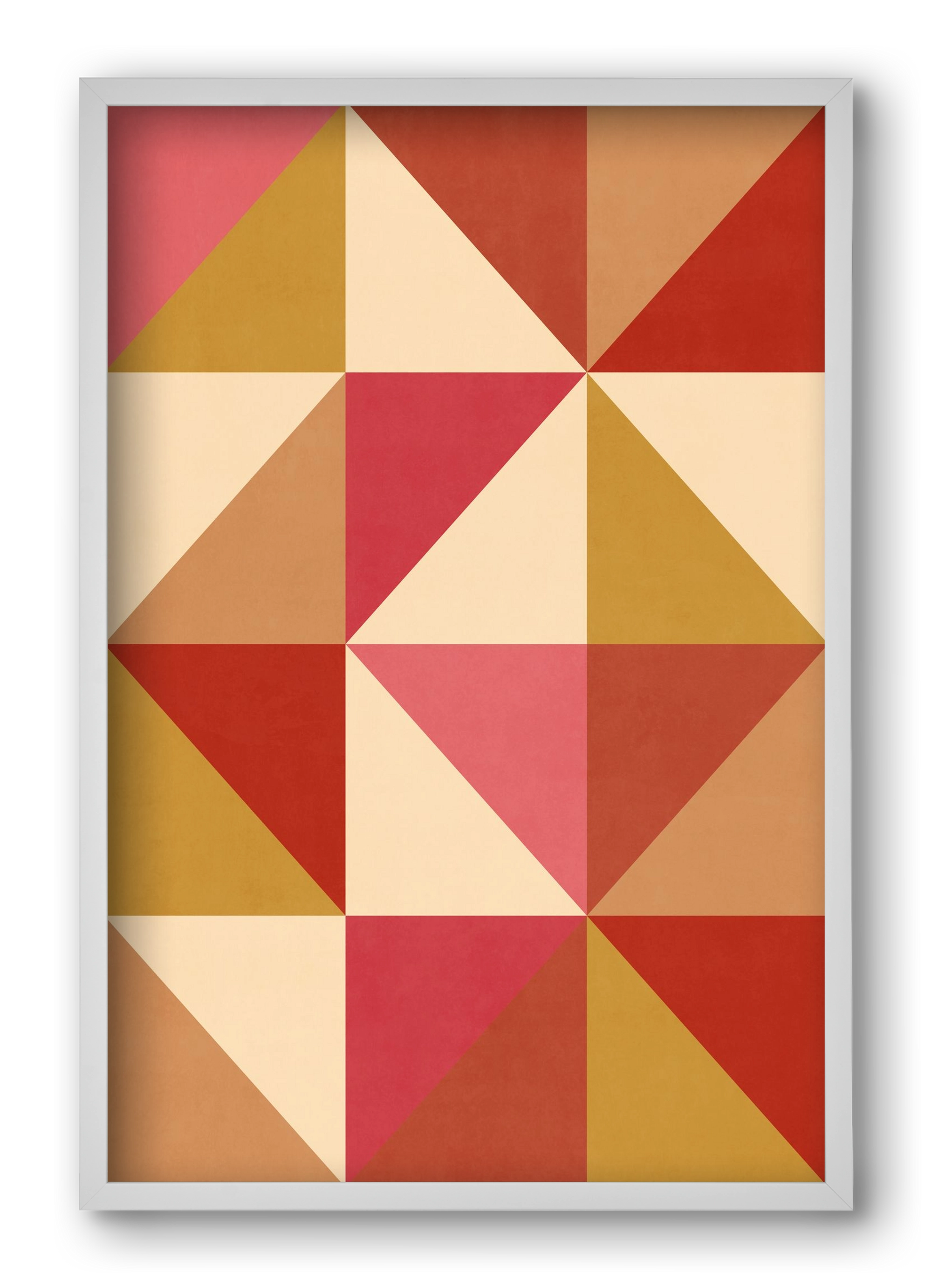 Triangle Composition 06, 40x60 cm (40x60 cm), Fehér keret