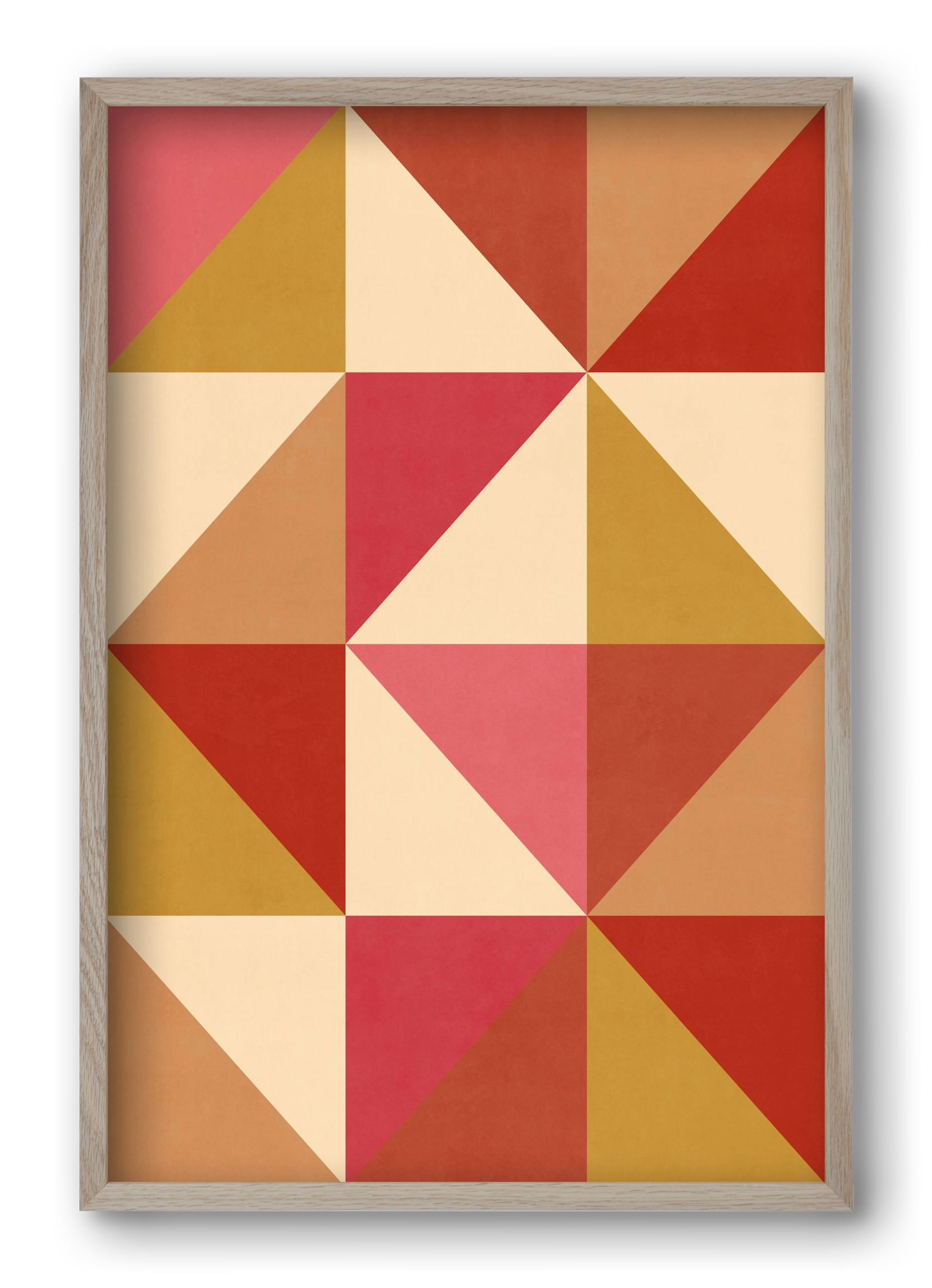 Triangle Composition 06, 40x60 cm (40x60 cm), Tölgy keret