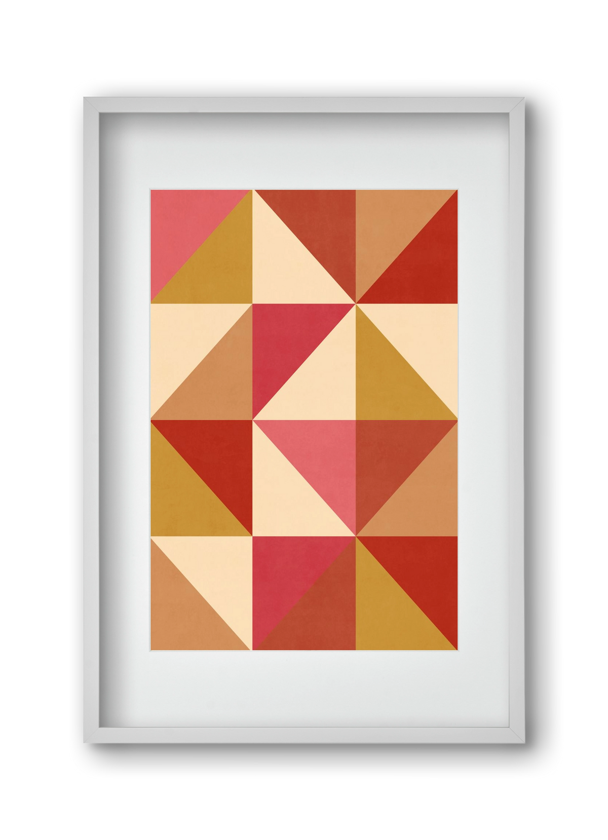 Triangle Composition 06, 30x45 cm (20x30 cm), Fehér keret, paszpartuval