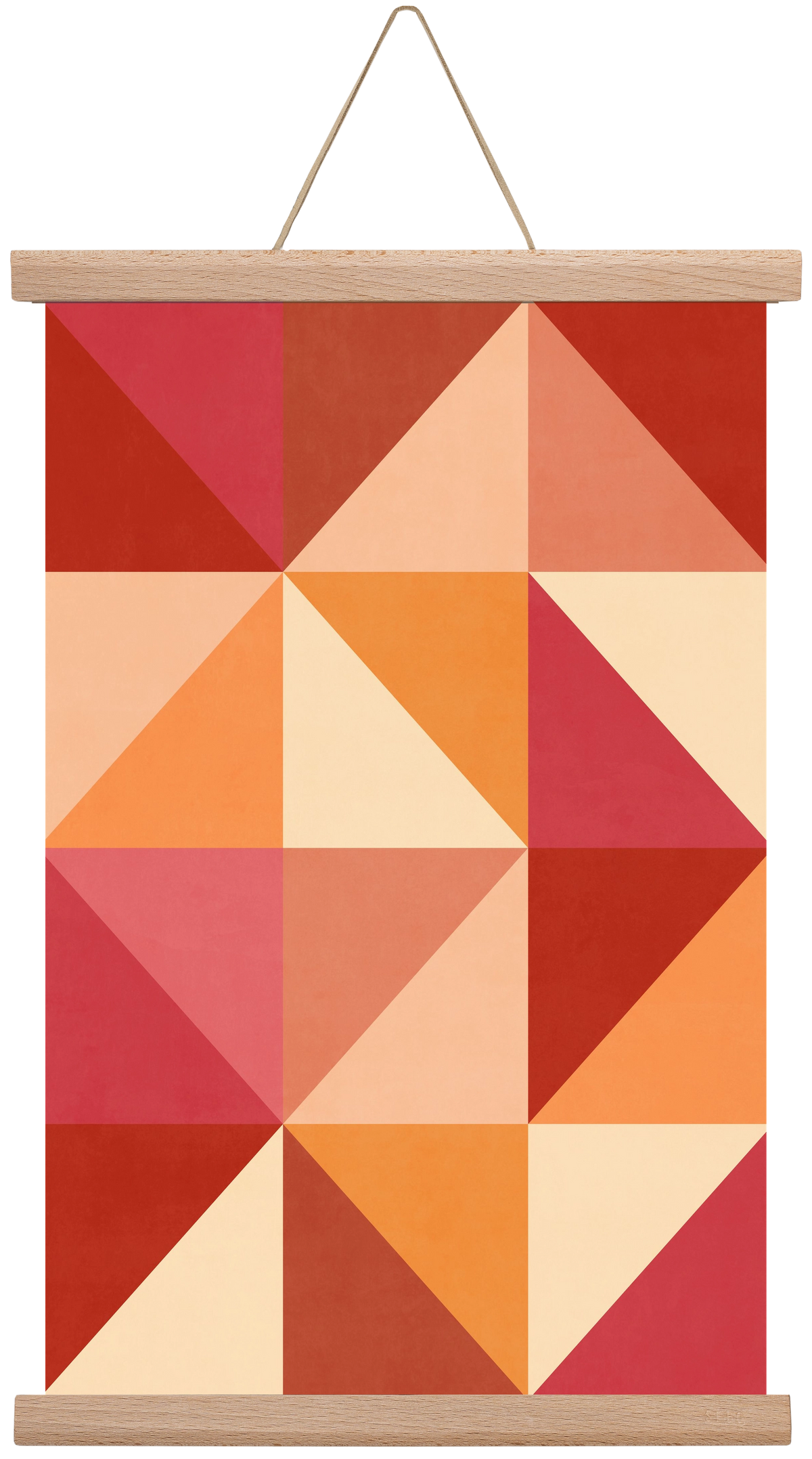 Triangle Composition 07, 30x45 cm (30x45 cm), Tölgy akasztó
