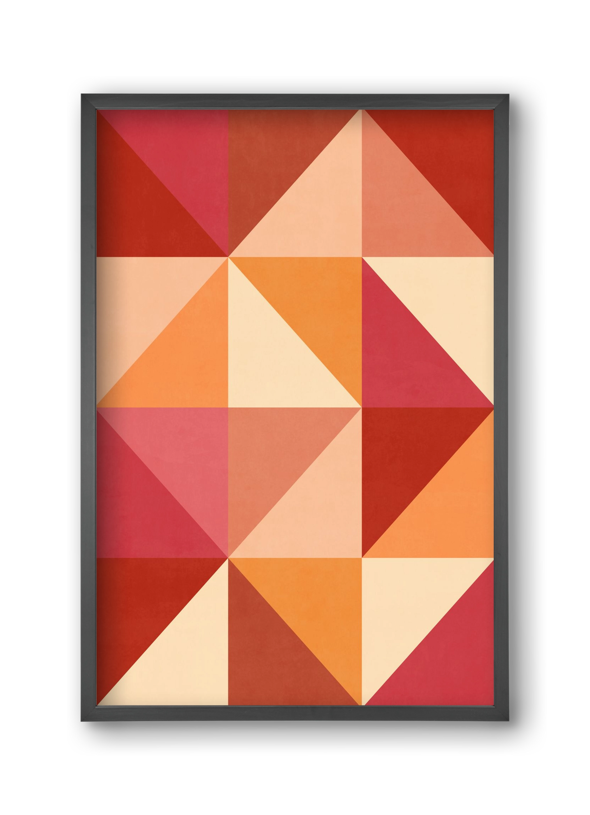 Triangle Composition 07, 30x45 cm (30x45 cm), Fekete keret