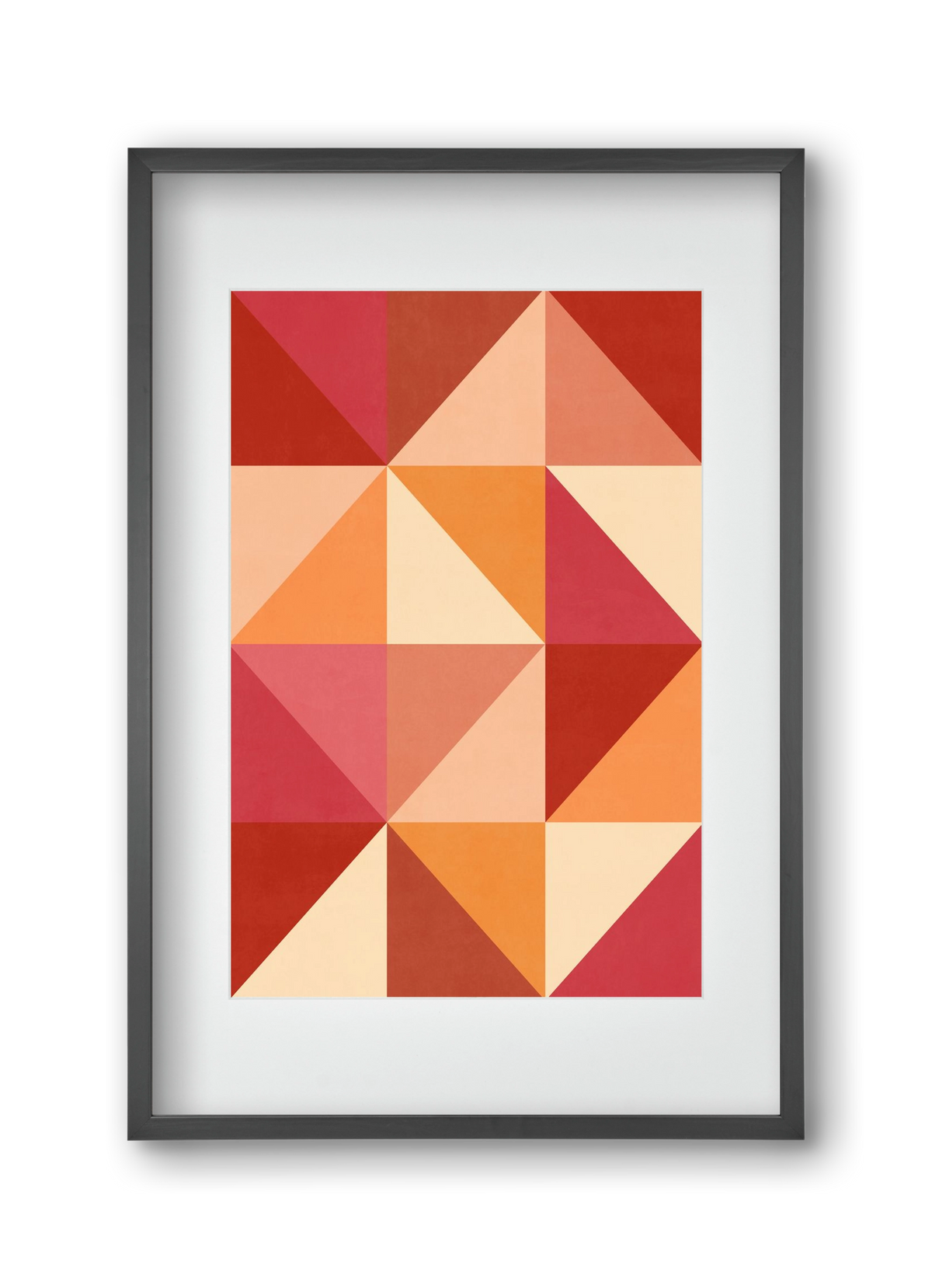 Triangle Composition 07, 30x45 cm (20x30 cm), Fekete keret, paszpartuval