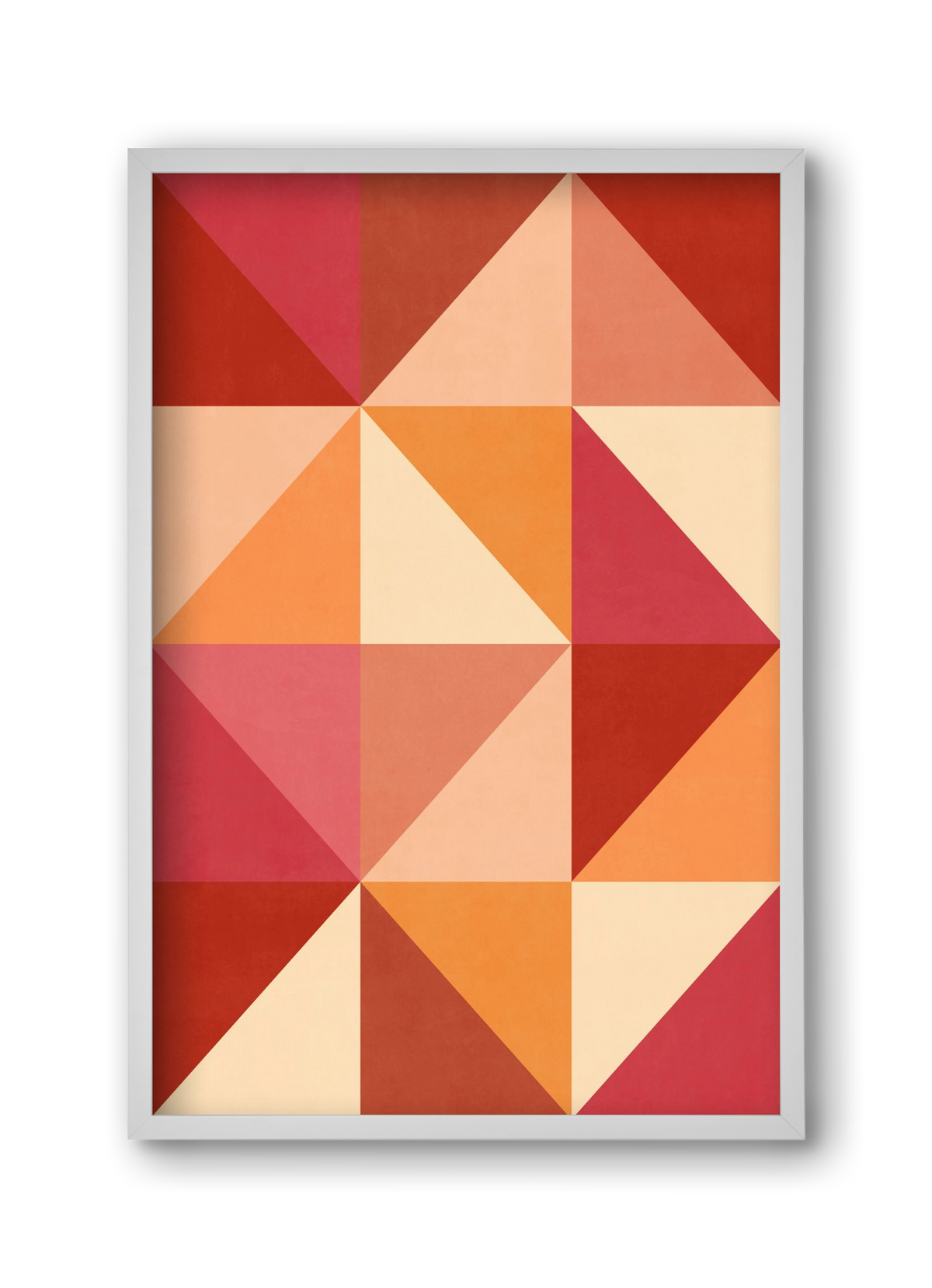 Triangle Composition 07, 30x45 cm (30x45 cm), Fehér keret