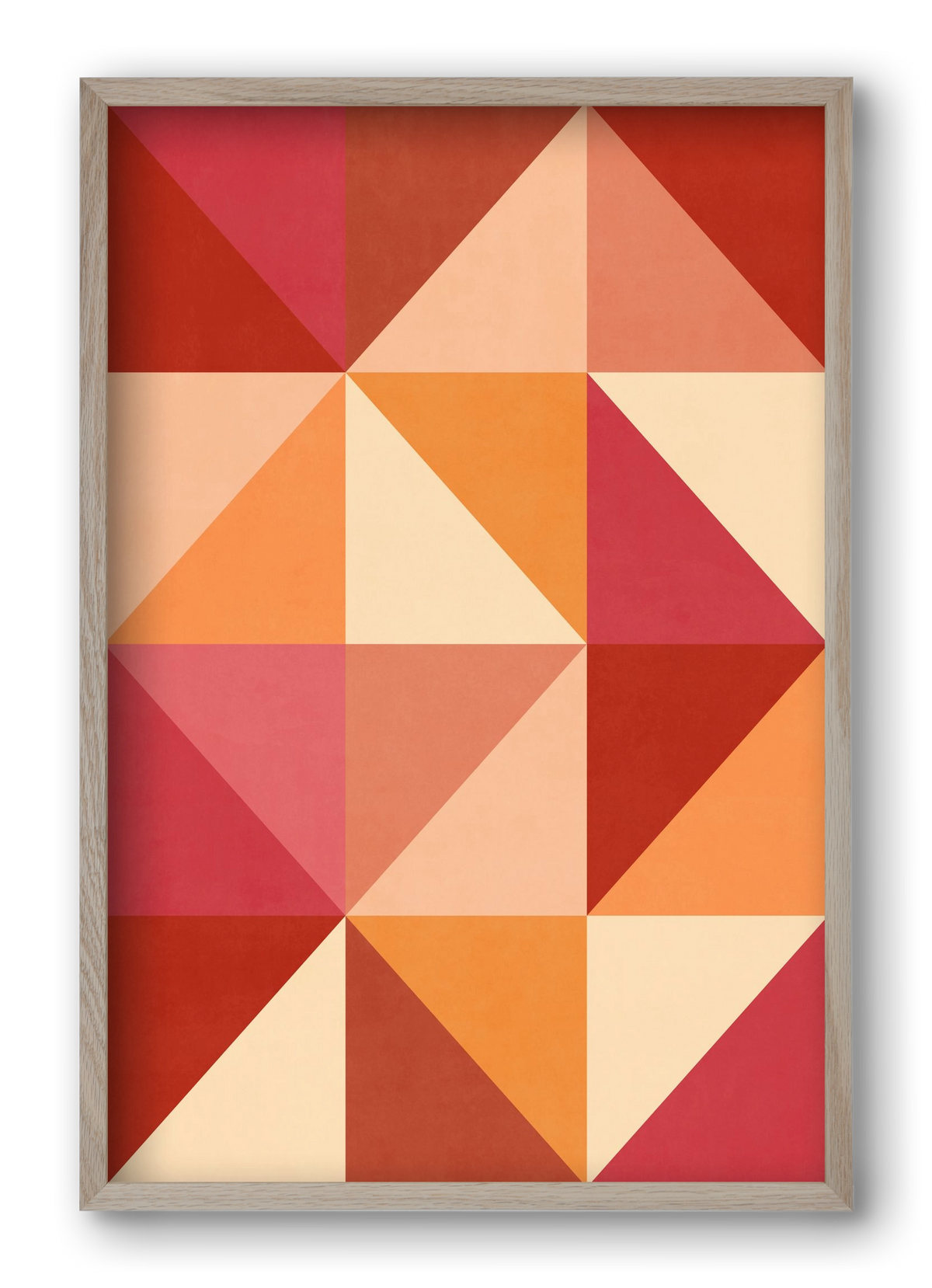 Triangle Composition 07, 40x60 cm (40x60 cm), Tölgy keret