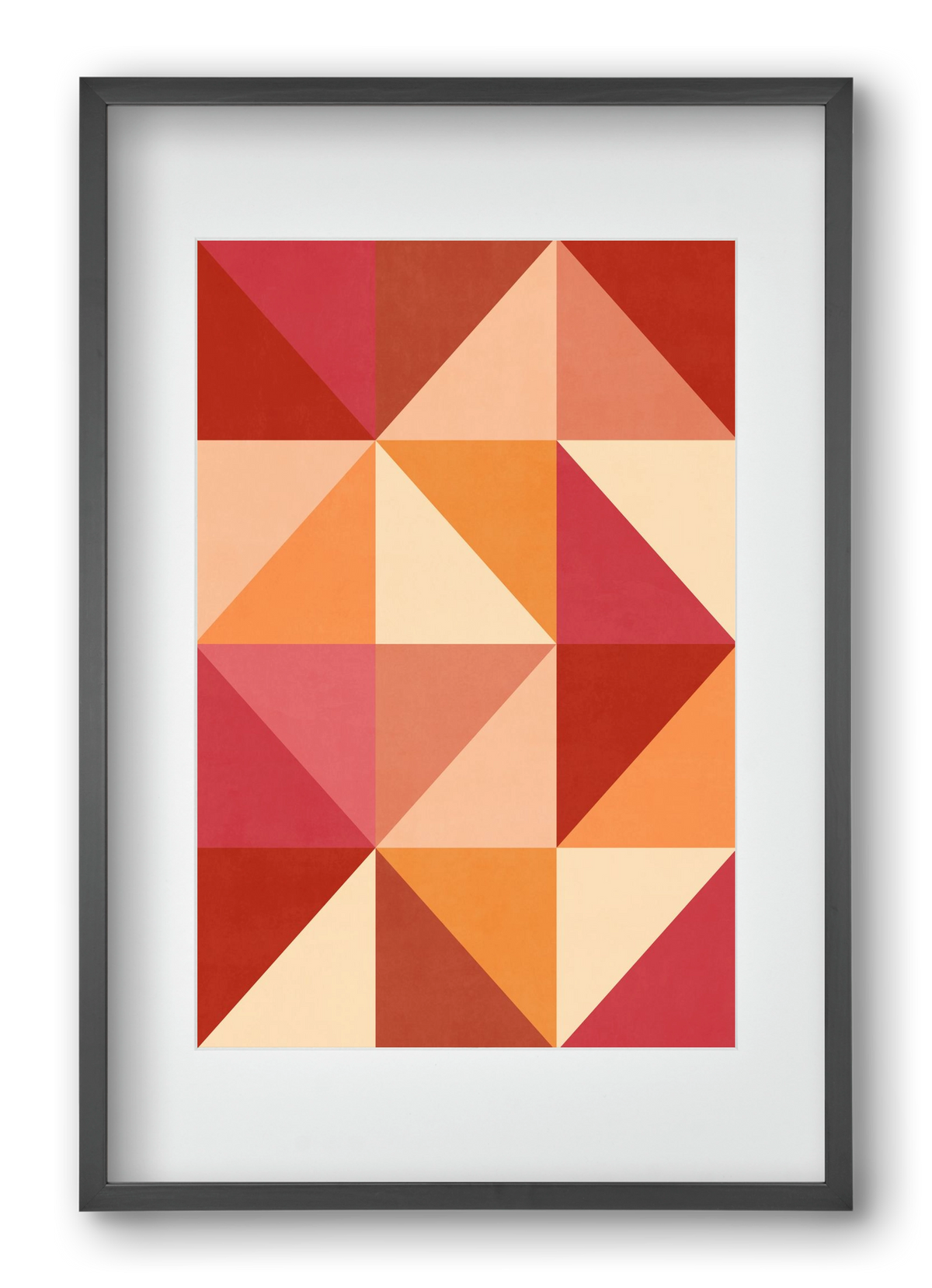 Triangle Composition 07, 40x60 cm (30x45 cm), Fekete keret, paszpartuval