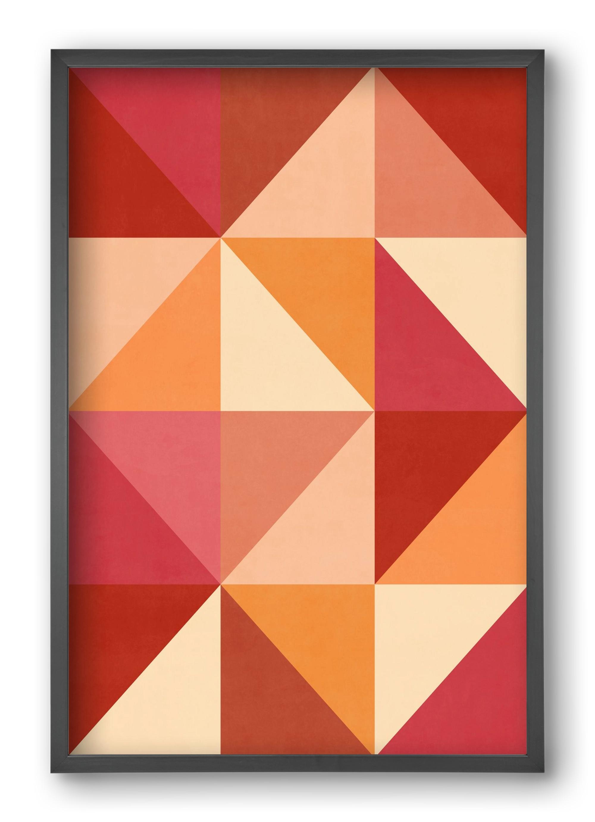 Triangle Composition 07, 40x60 cm (40x60 cm), Fekete keret