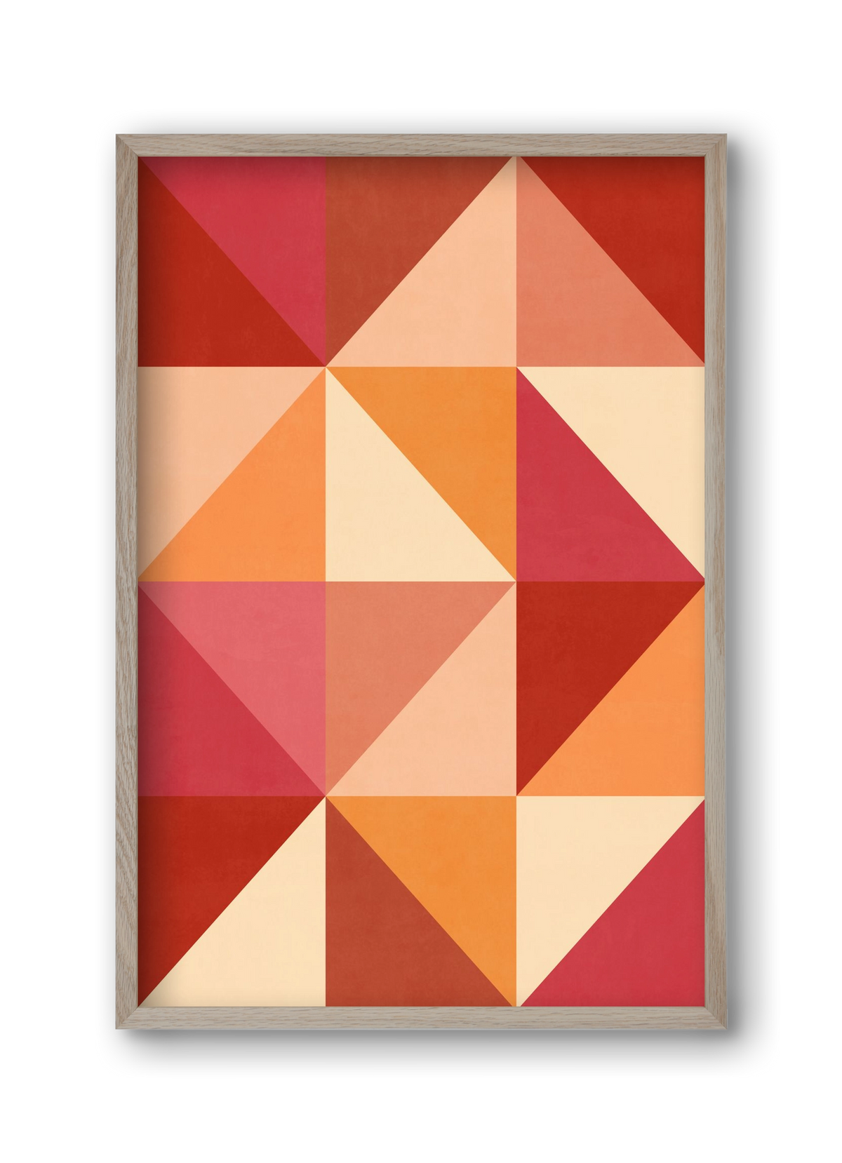 Triangle Composition 07, 30x45 cm (30x45 cm), Tölgy keret