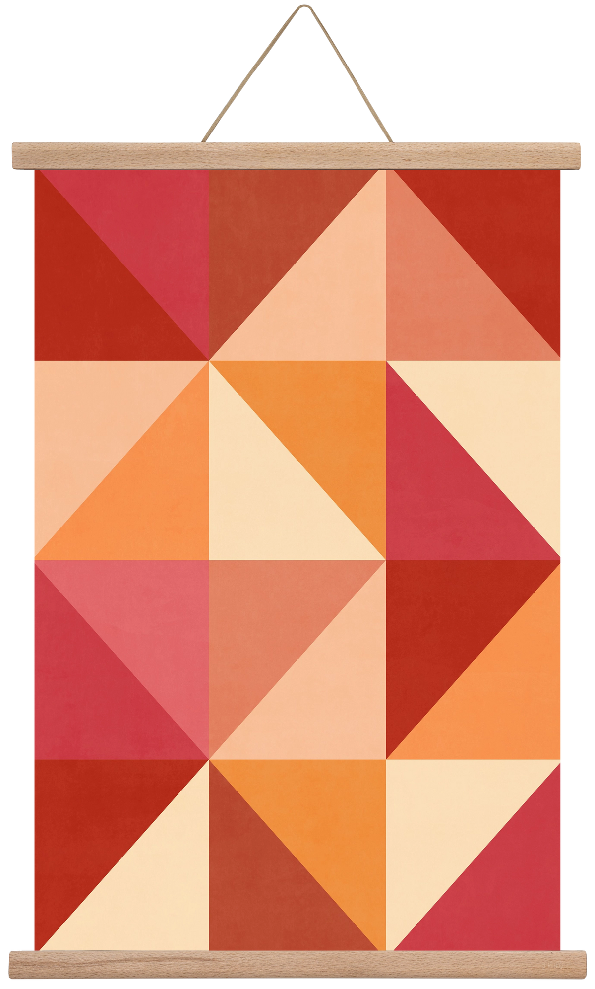 Triangle Composition 07, 40x60 cm (40x60 cm), Tölgy akasztó