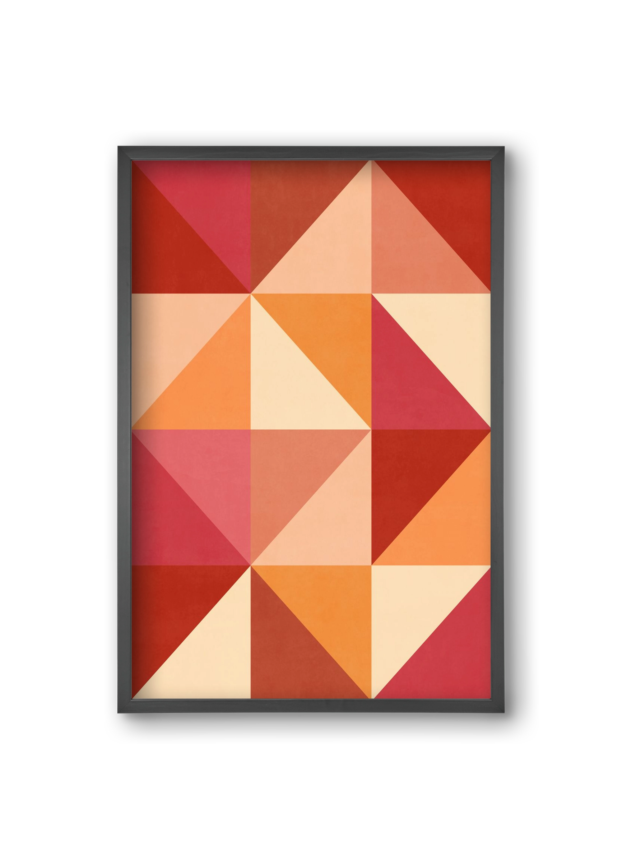Triangle Composition 07, 20x30 cm (20x30 cm), Fekete keret