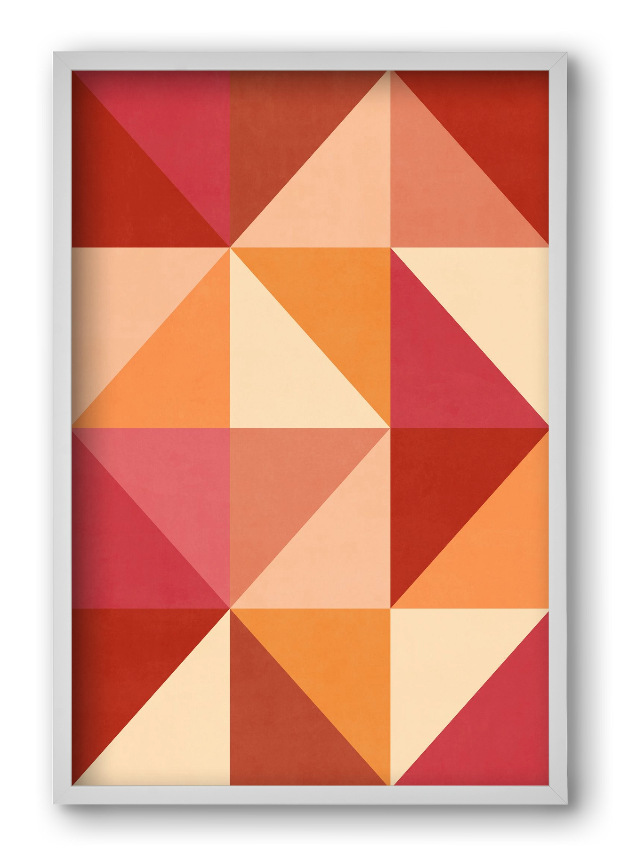 Triangle Composition 07, 40x60 cm (40x60 cm), Fehér keret