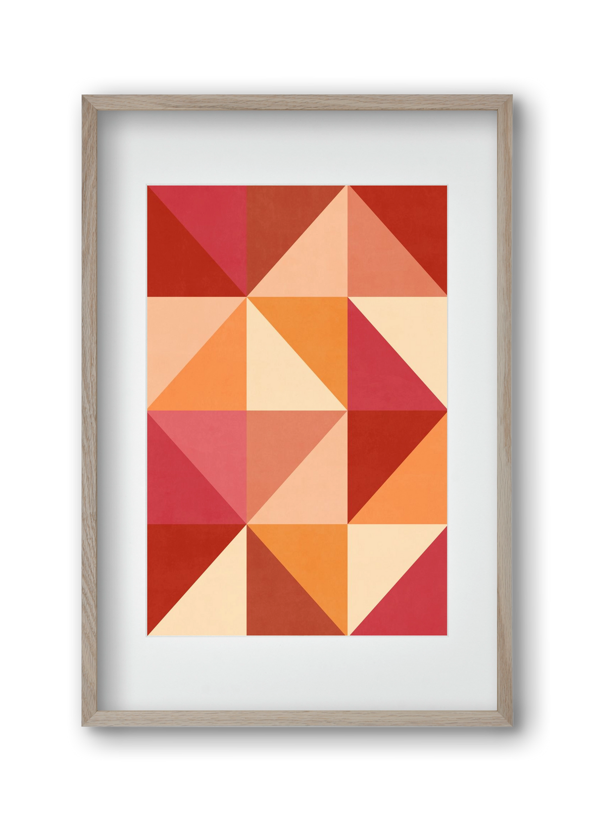 Triangle Composition 07, 30x45 cm (20x30 cm), Tölgy keret, paszpartuval