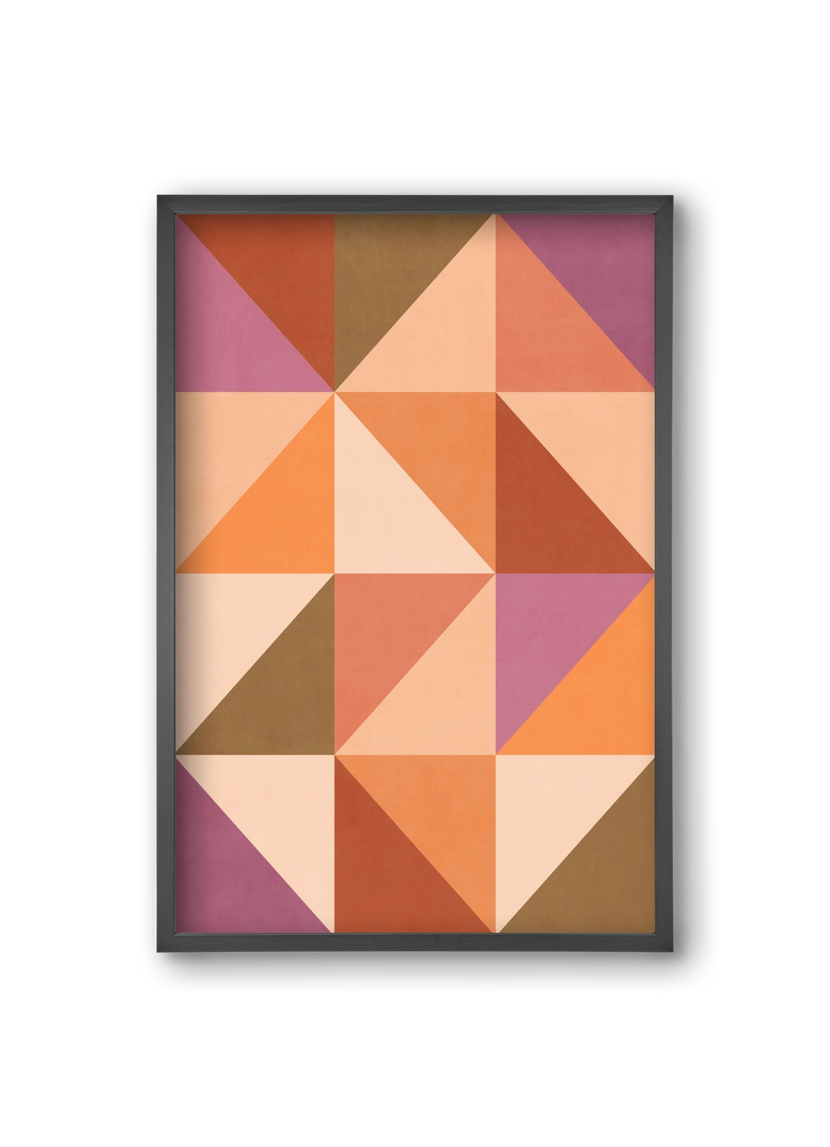 Triangle Composition 08, 20x30 cm (20x30 cm), Fekete keret