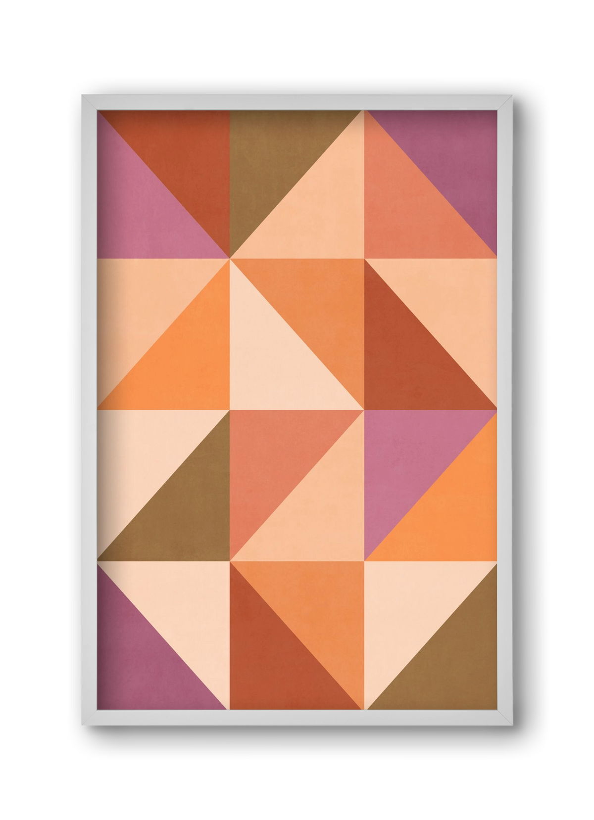 Triangle Composition 08, 30x45 cm (30x45 cm), Fehér keret