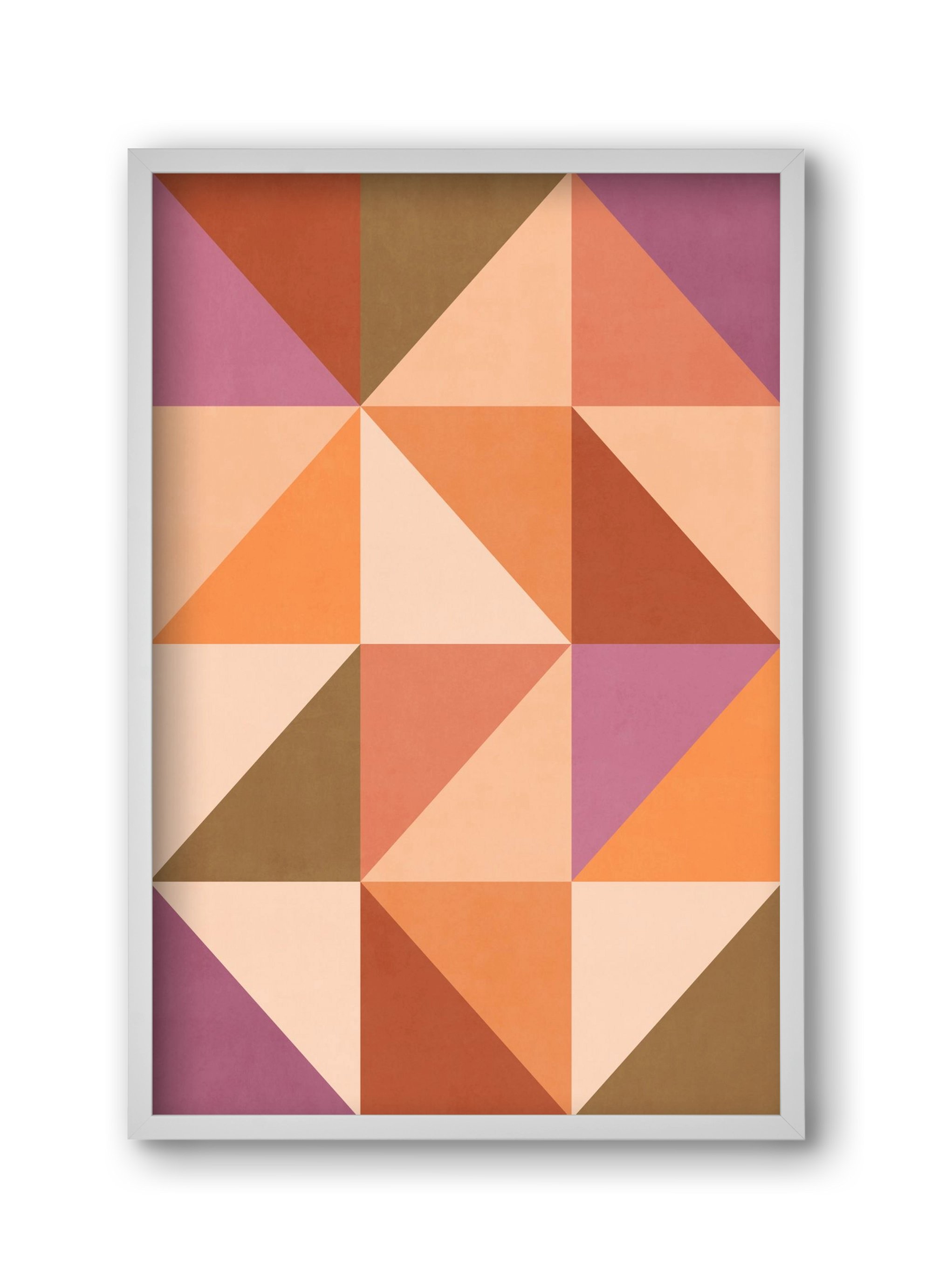 Triangle Composition 08, 30x45 cm (30x45 cm), Fehér keret
