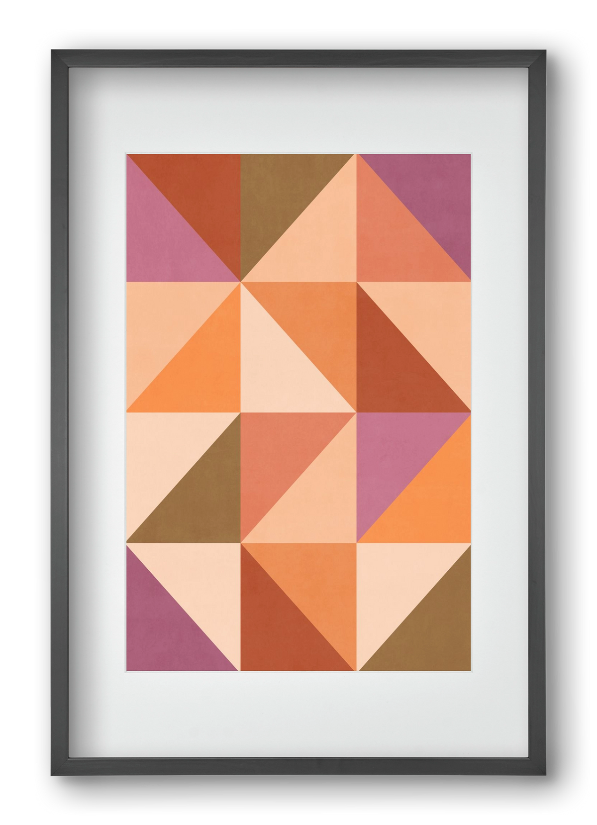 Triangle Composition 08, 40x60 cm (30x45 cm), Fekete keret, paszpartuval