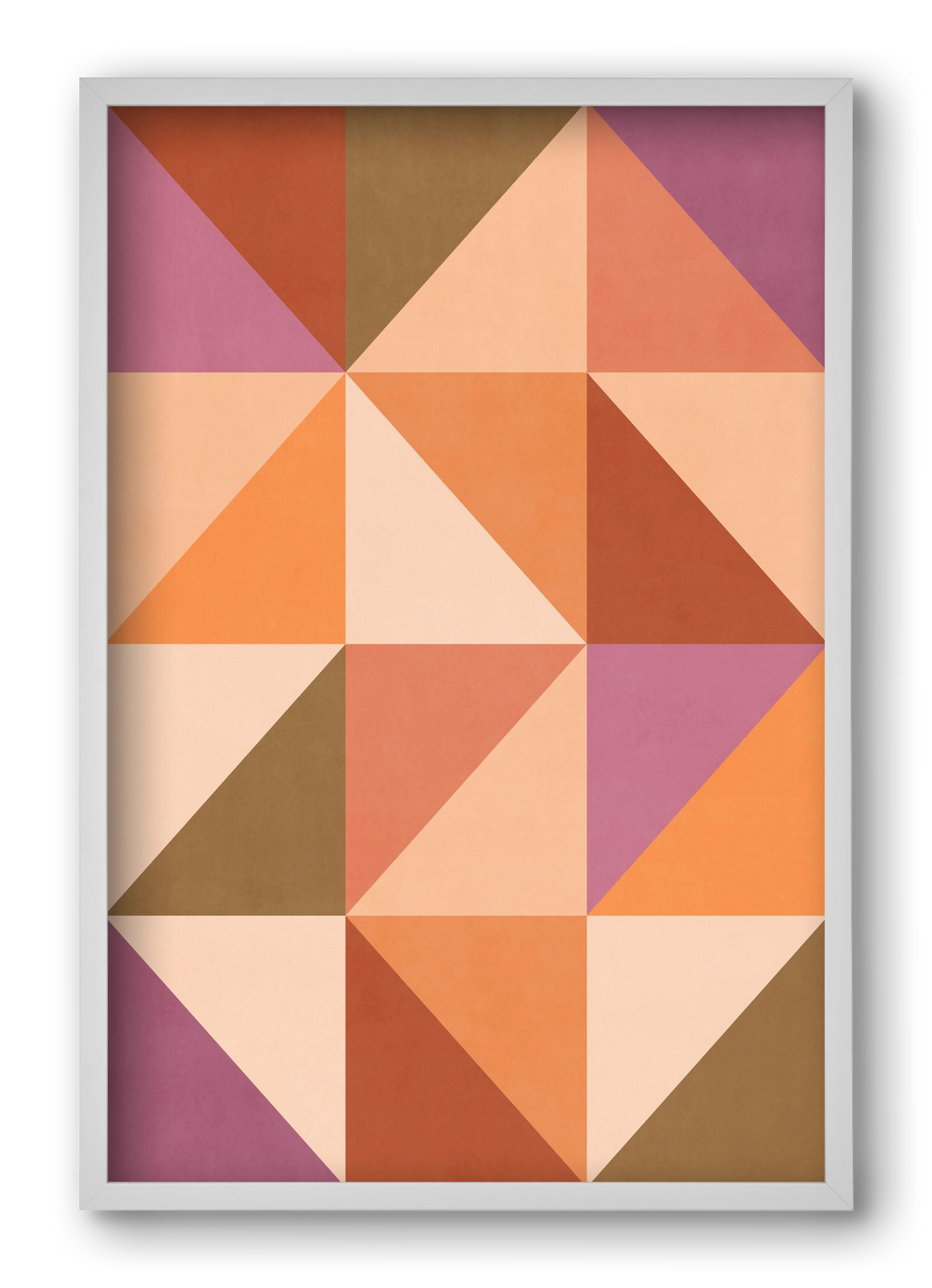 Triangle Composition 08, 40x60 cm (40x60 cm), Fehér keret