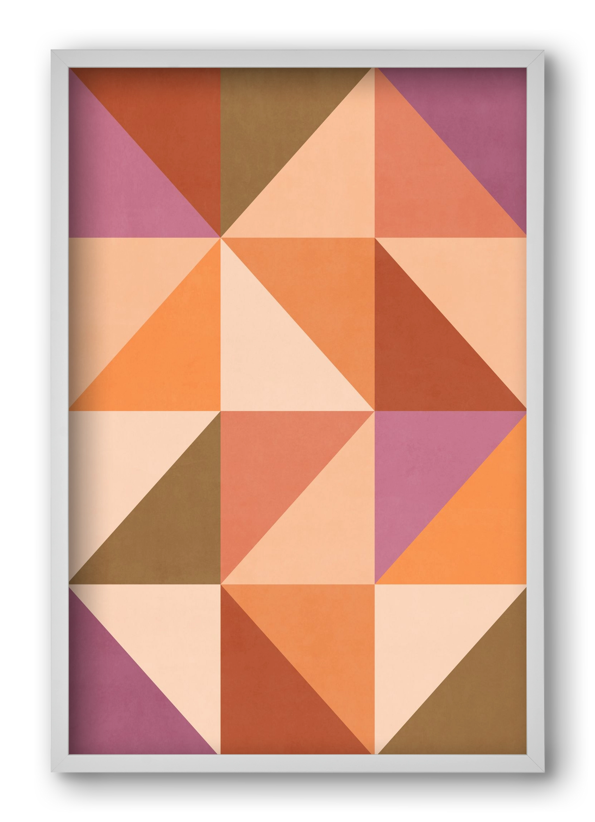 Triangle Composition 08, 40x60 cm (40x60 cm), Fehér keret