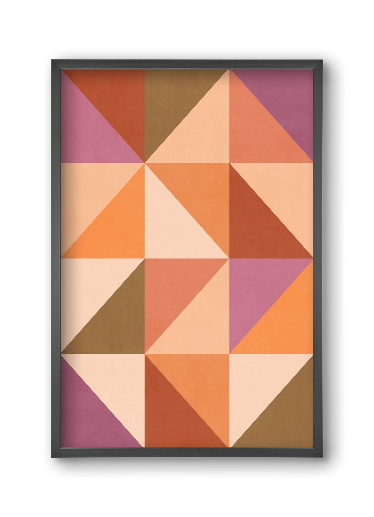 Triangle Composition 08, 30x45 cm (30x45 cm), Fekete keret