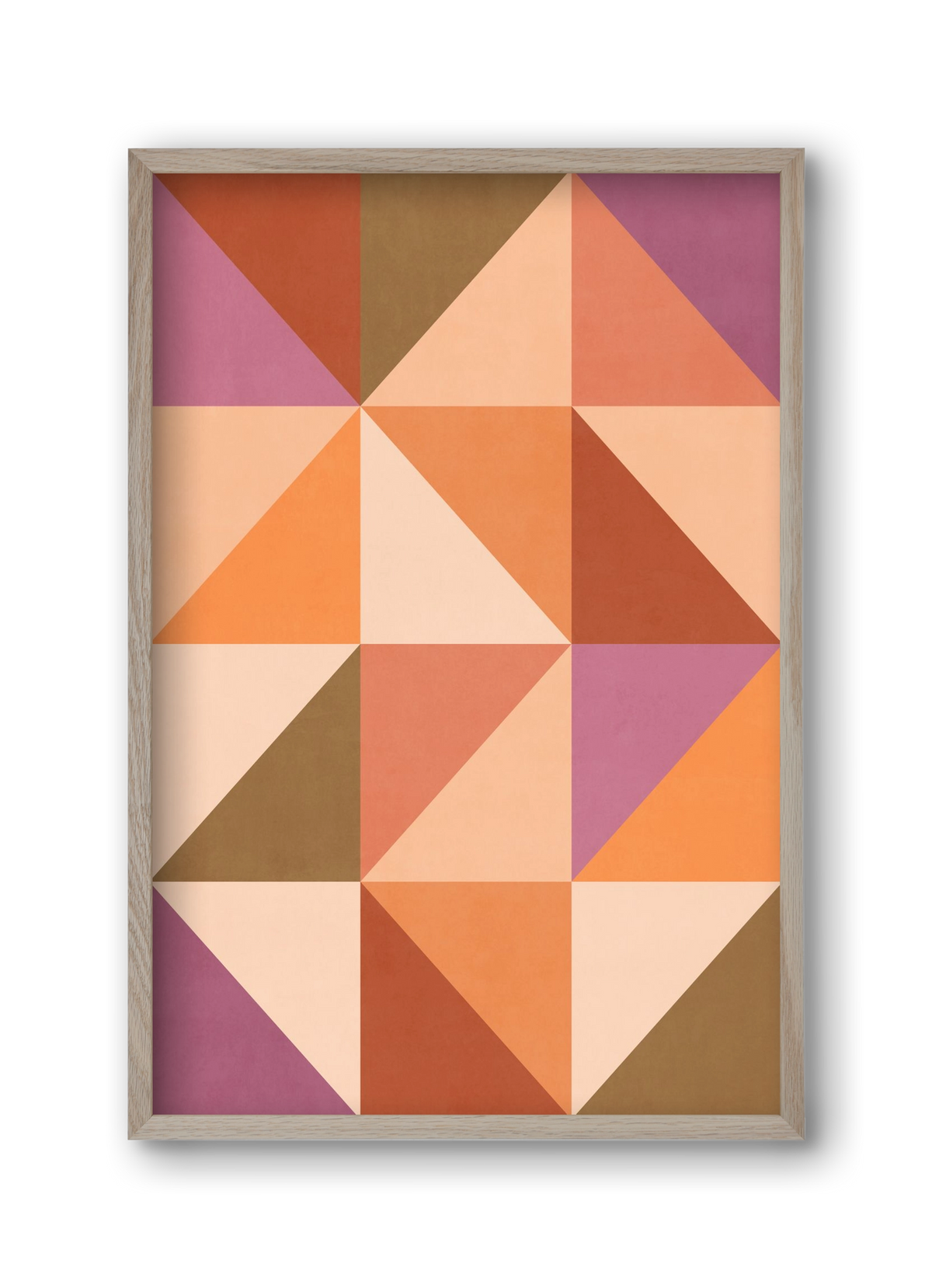 Triangle Composition 08, 30x45 cm (30x45 cm), Tölgy keret