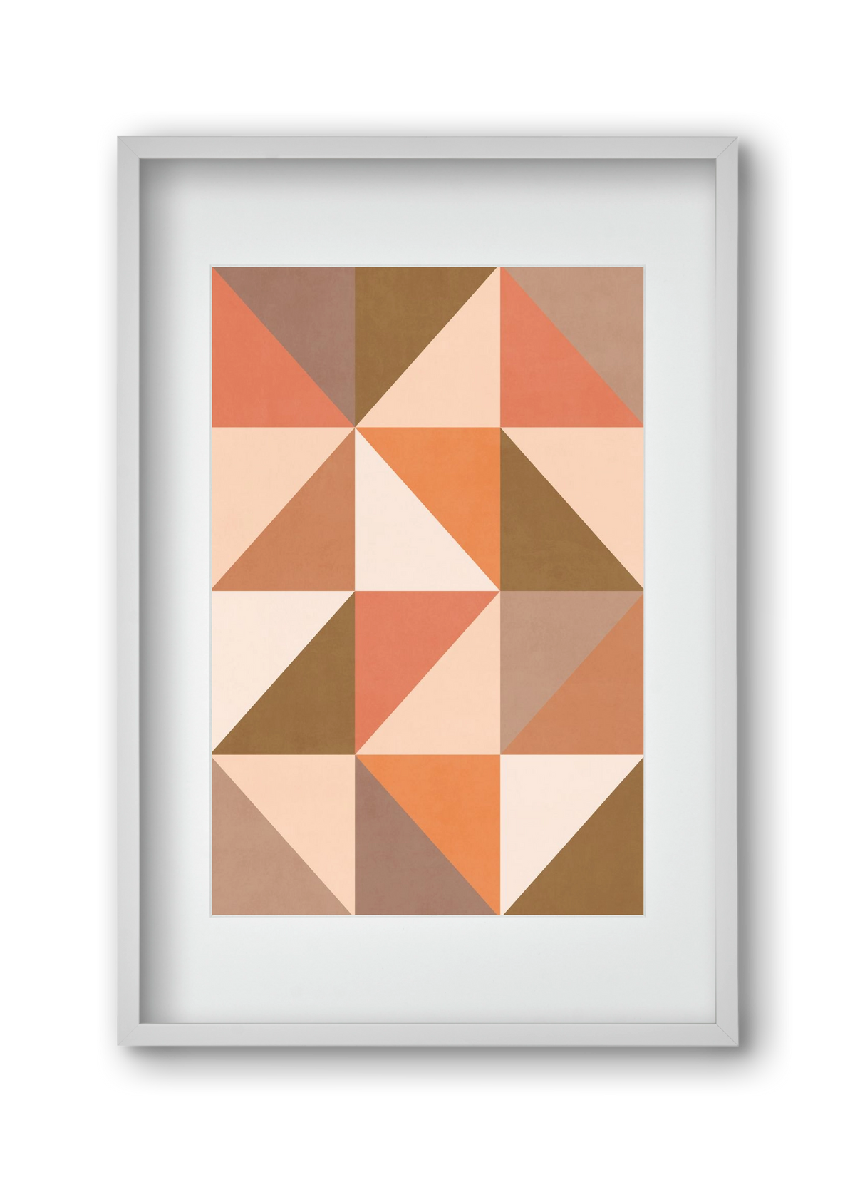 Triangle Composition 09, 30x45 cm (20x30 cm), Fehér keret, paszpartuval