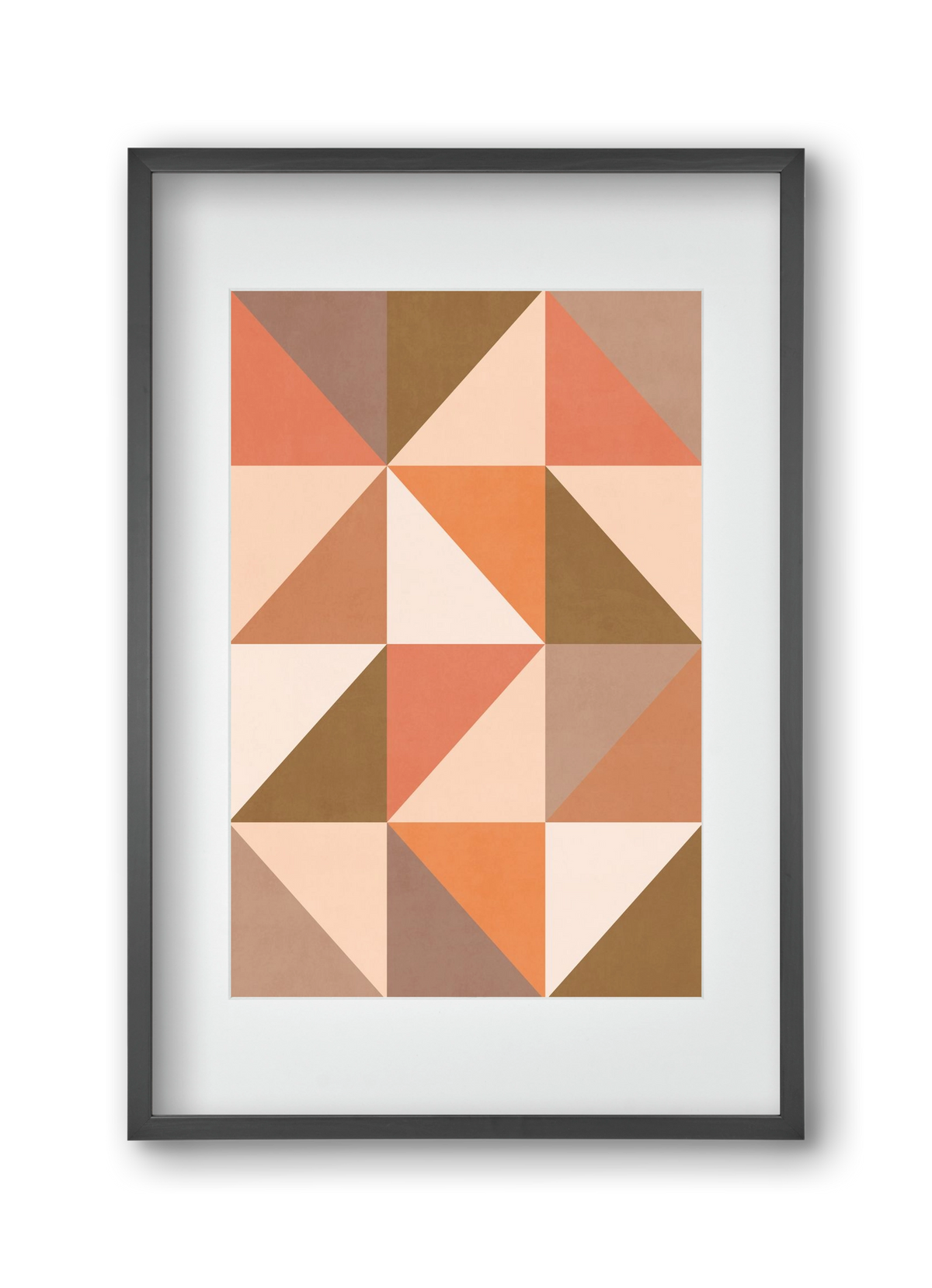 Triangle Composition 09, 30x45 cm (20x30 cm), Fekete keret, paszpartuval