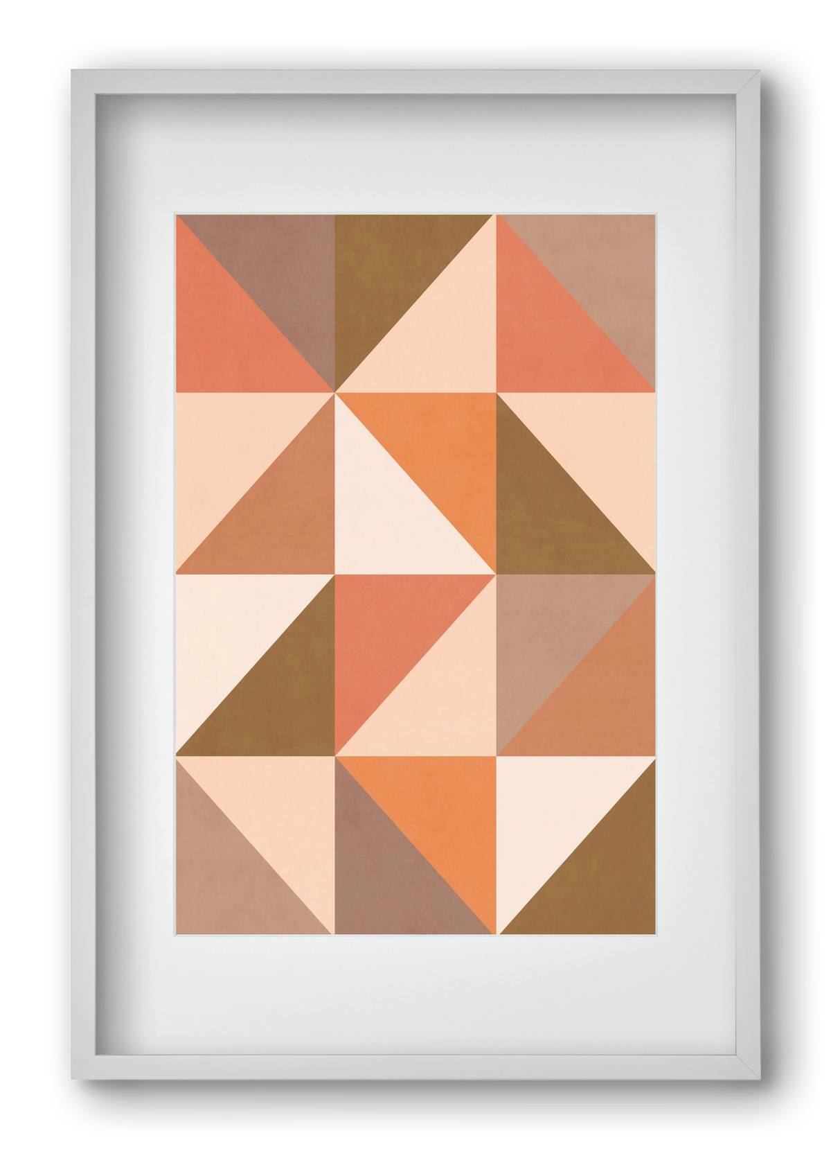 Triangle Composition 09, 40x60 cm (30x45 cm), Fehér keret, paszpartuval