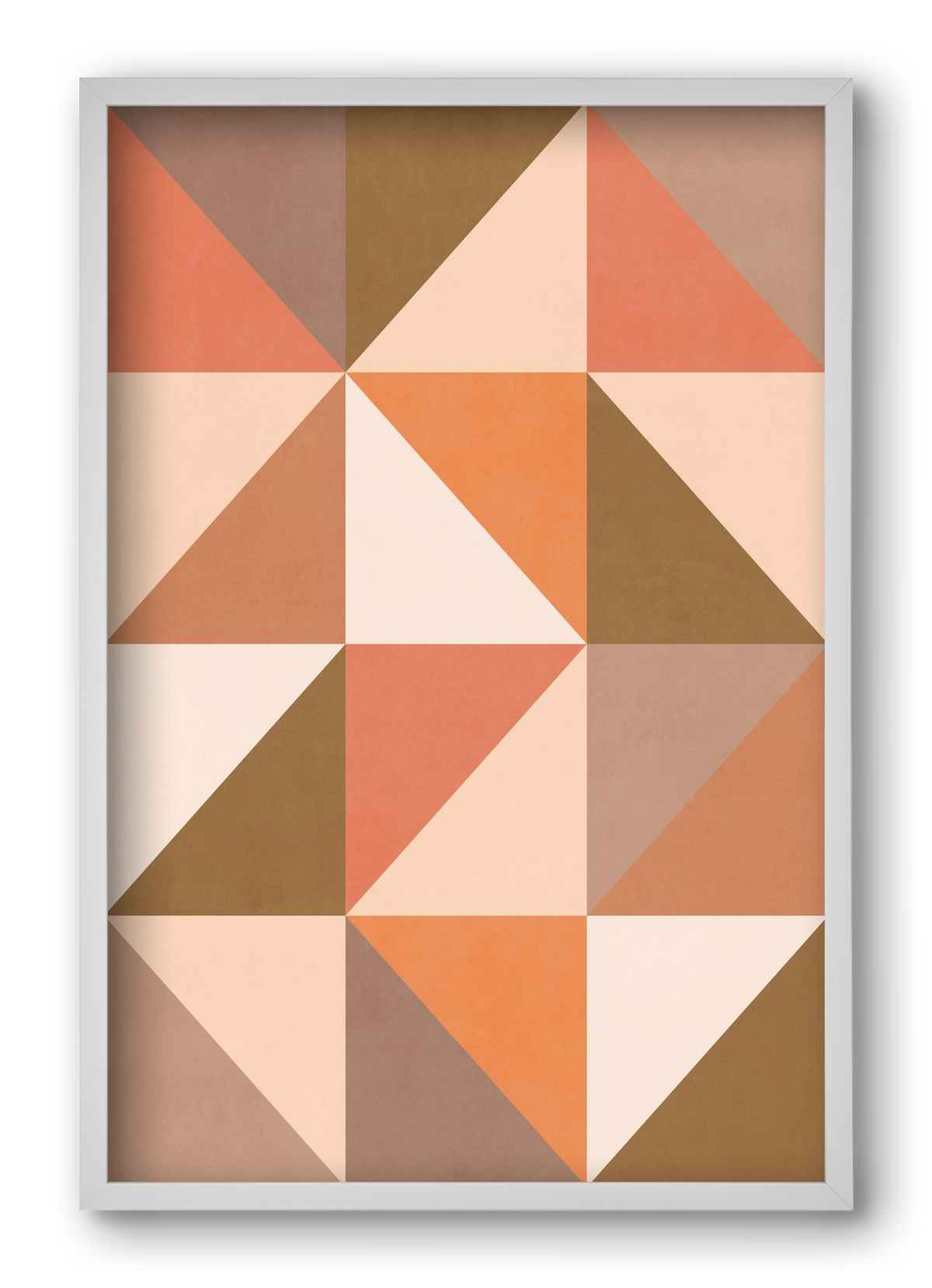 Triangle Composition 09, 40x60 cm (40x60 cm), Fehér keret
