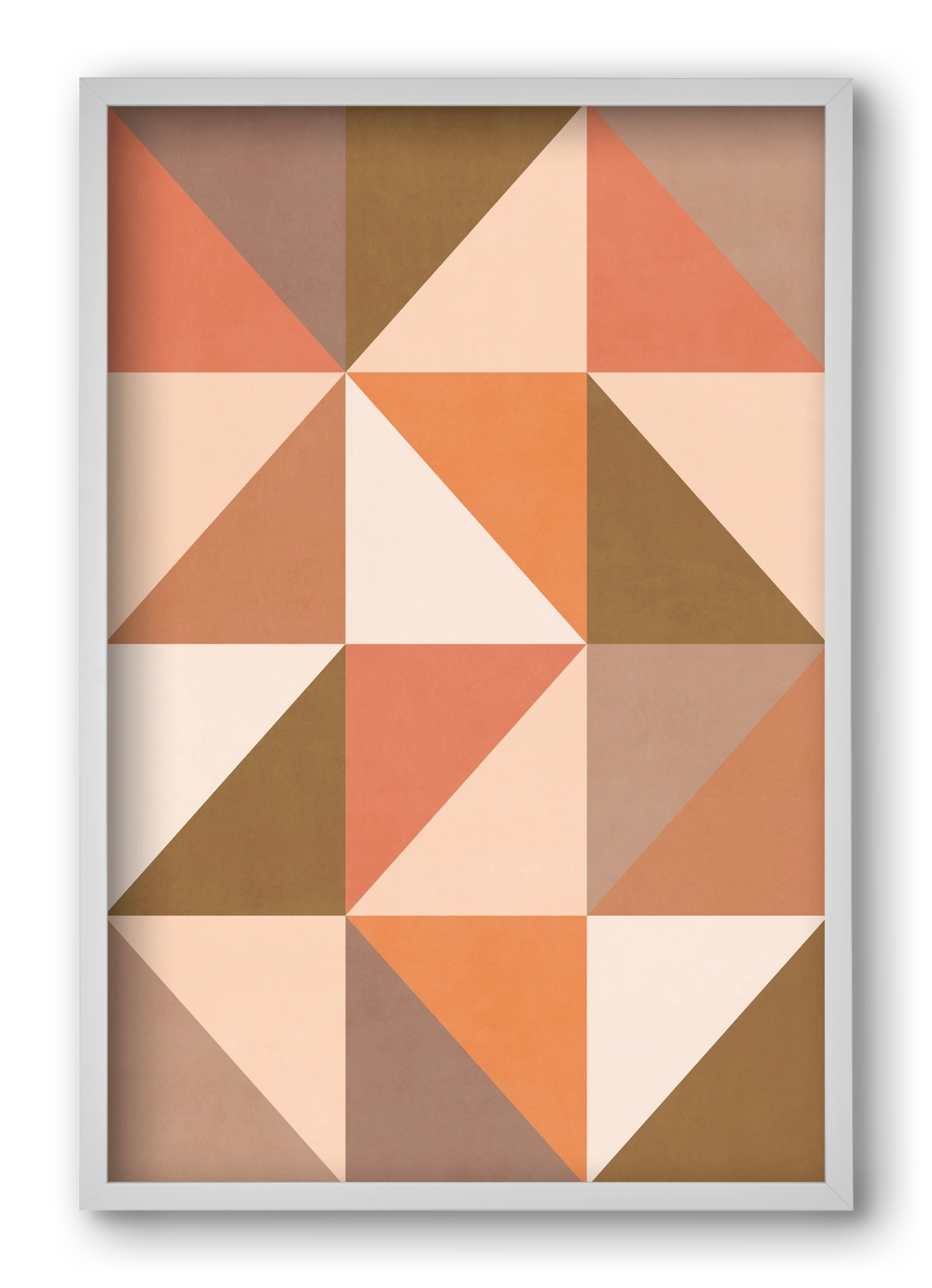 Triangle Composition 09, 40x60 cm (40x60 cm), Fehér keret