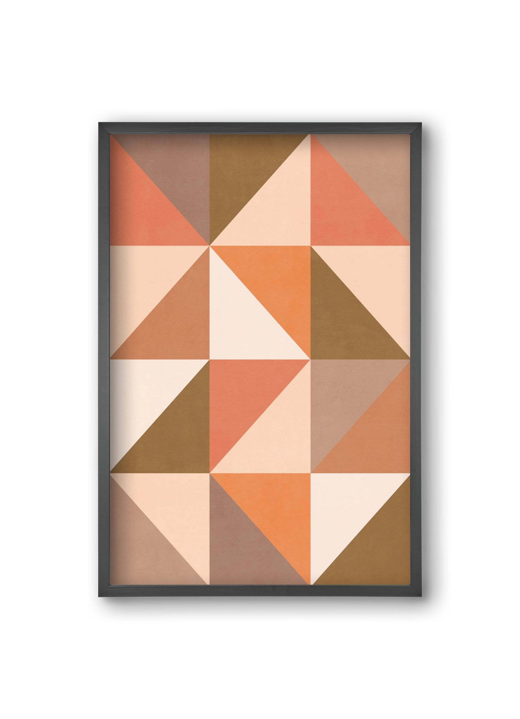 Triangle Composition 09, 20x30 cm (20x30 cm), Fekete keret